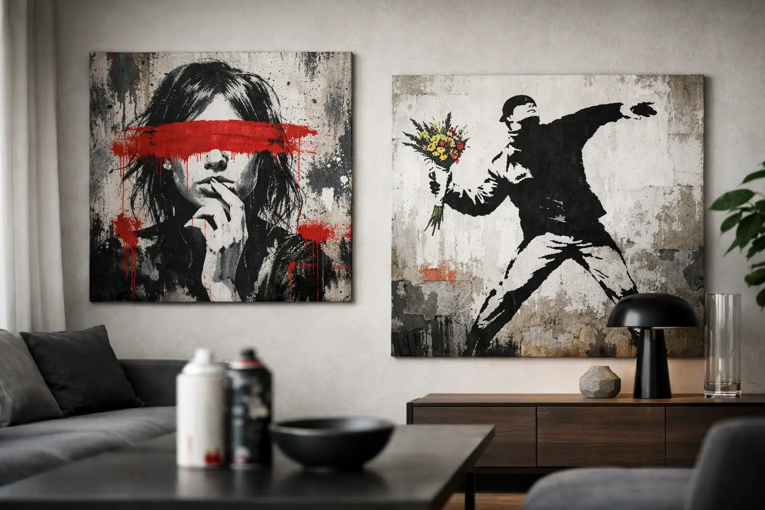 Welche Wandkunst wirkt rebellisch?