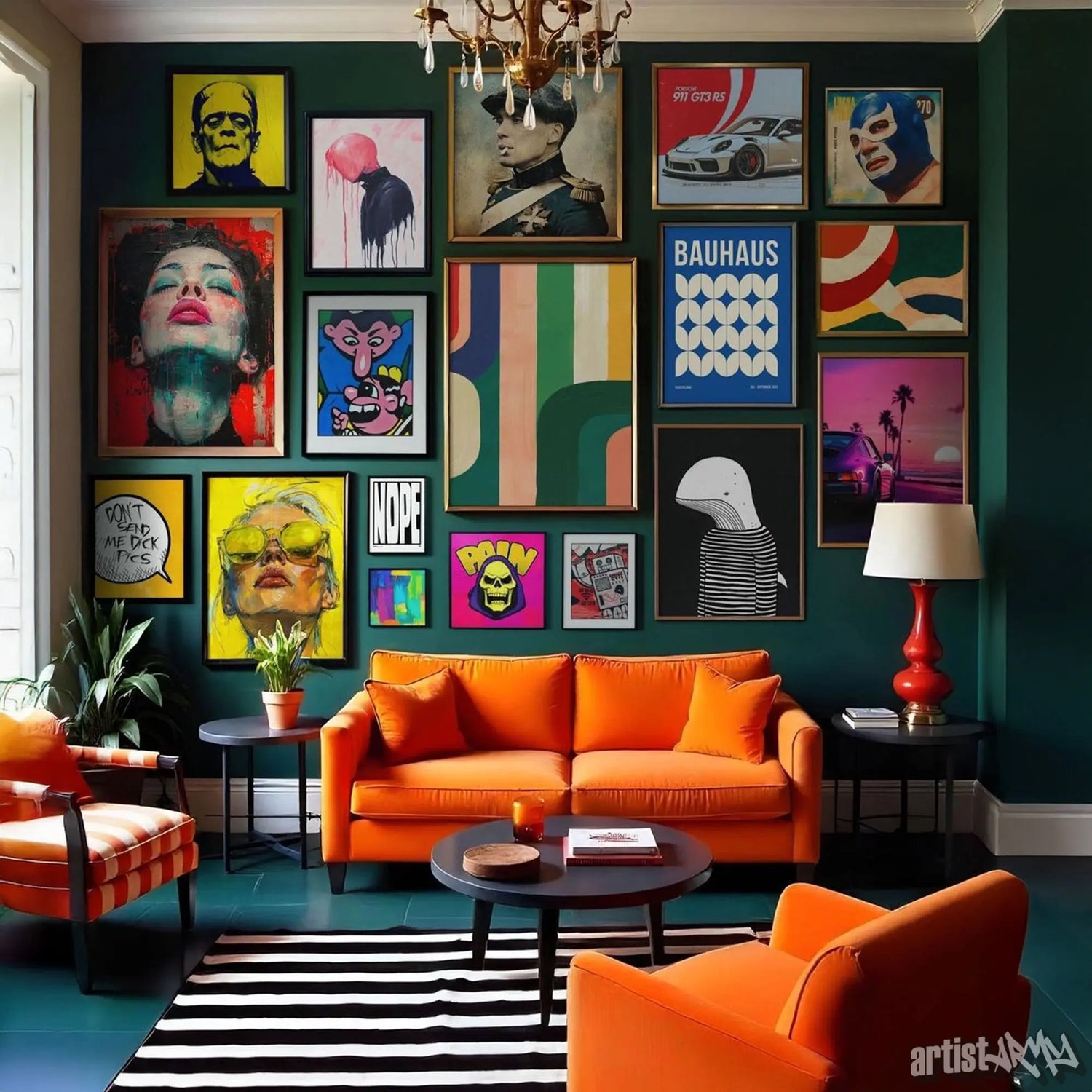 Maximalistisches Design: XXL Poster & Leinwandbilder in Galeriequalität für dein Zuhause Artist-Army