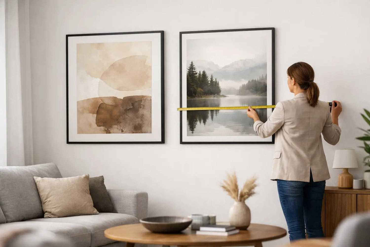 Wie groß sollte Wandkunst sein? Die klare Regel