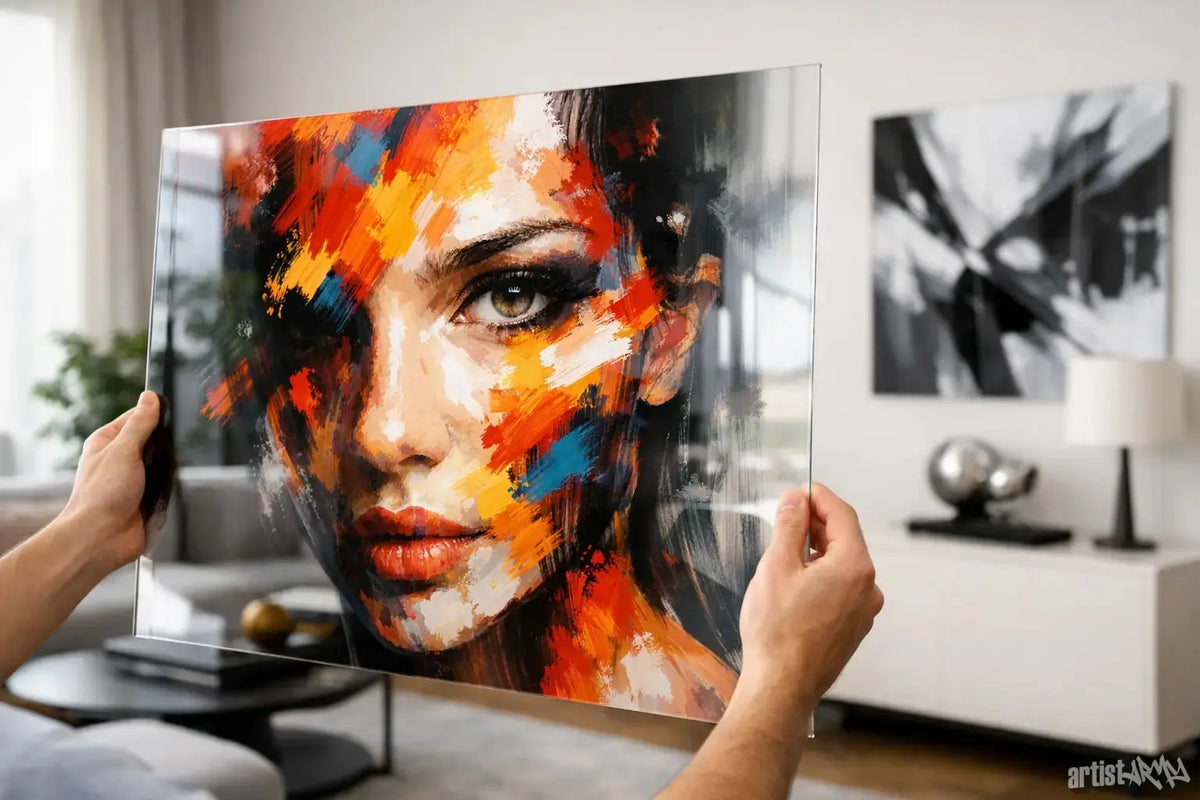 Kunst auf Acrylglas kaufen mit Statement
