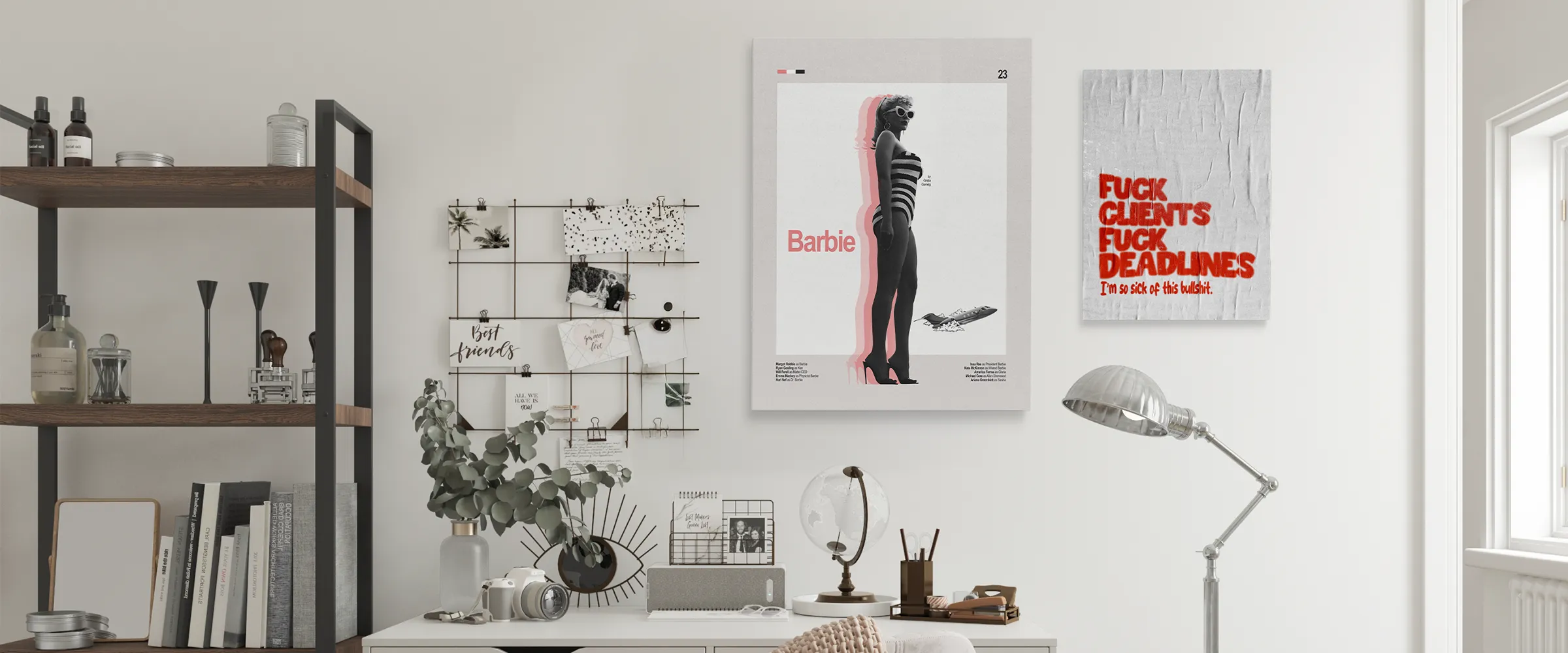 Poster und Leinwandbild inspiration für Büro und Homeoffice