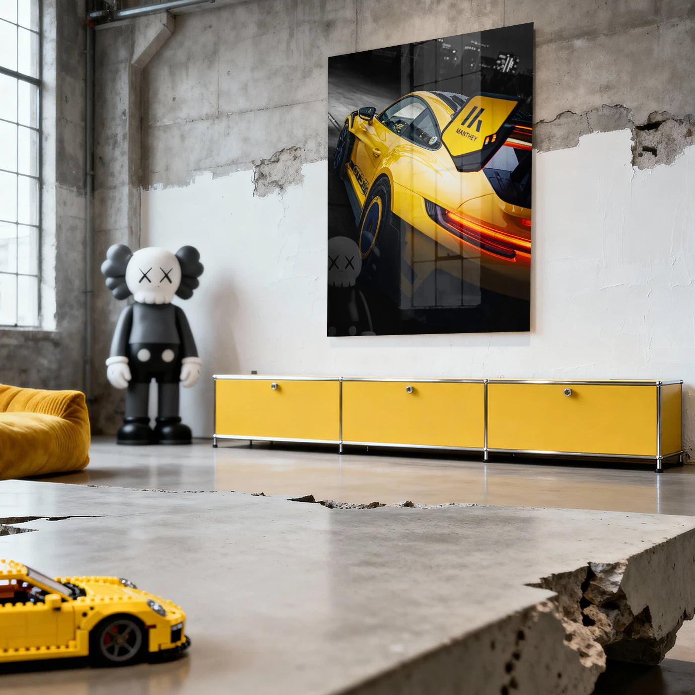 Racecar X Artistarmy Porsche GT 3 RS Manthey Racing Acrylglasbild