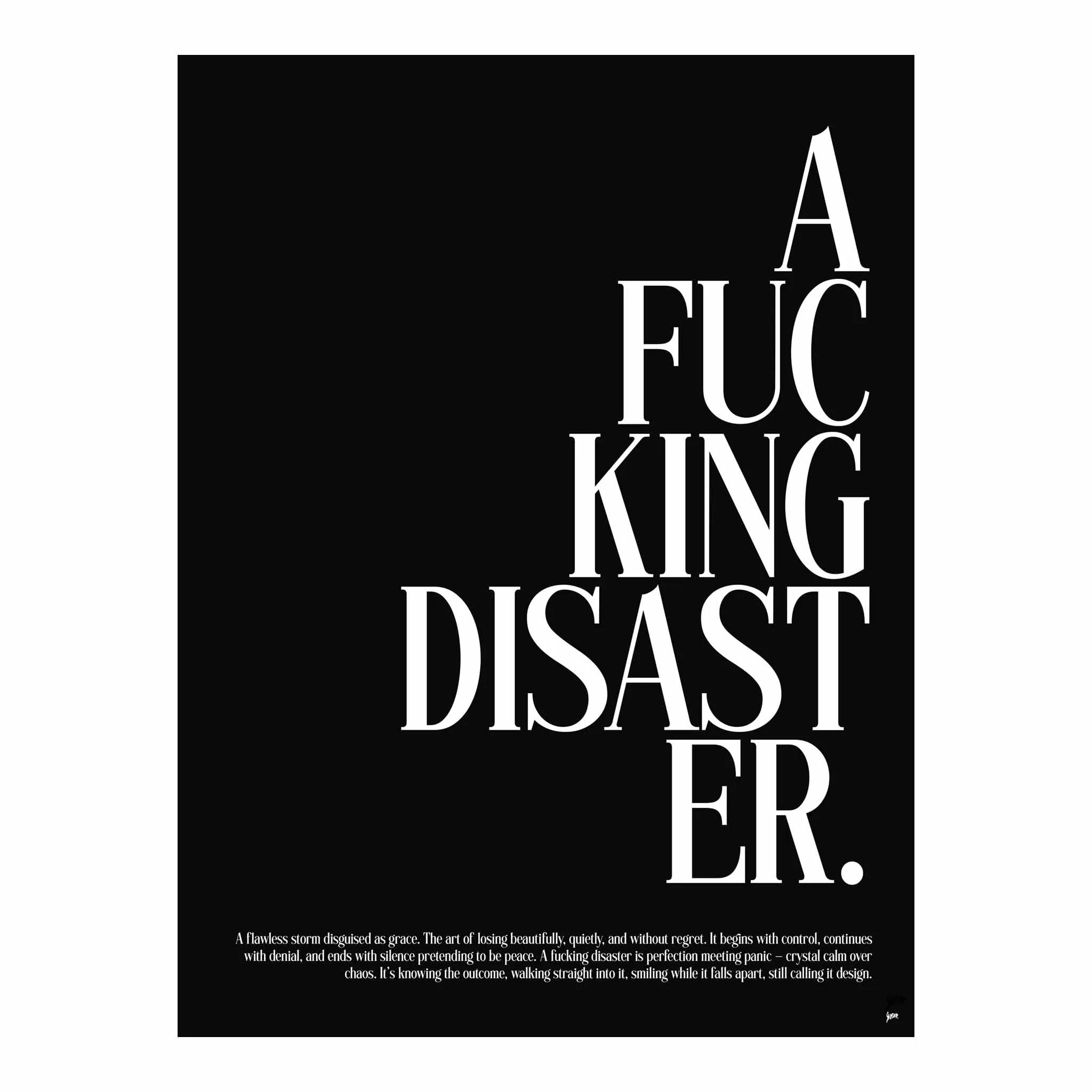 Artist Army A Disaster Poster 1