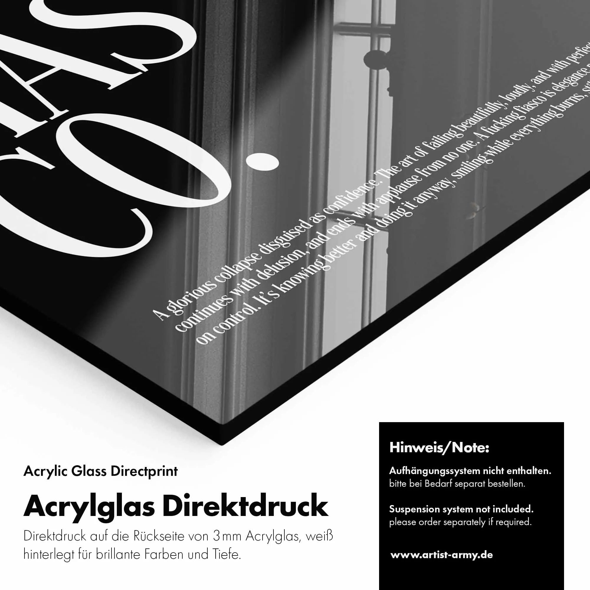 Artist Army A Fiasco Acrylglasbild Detail