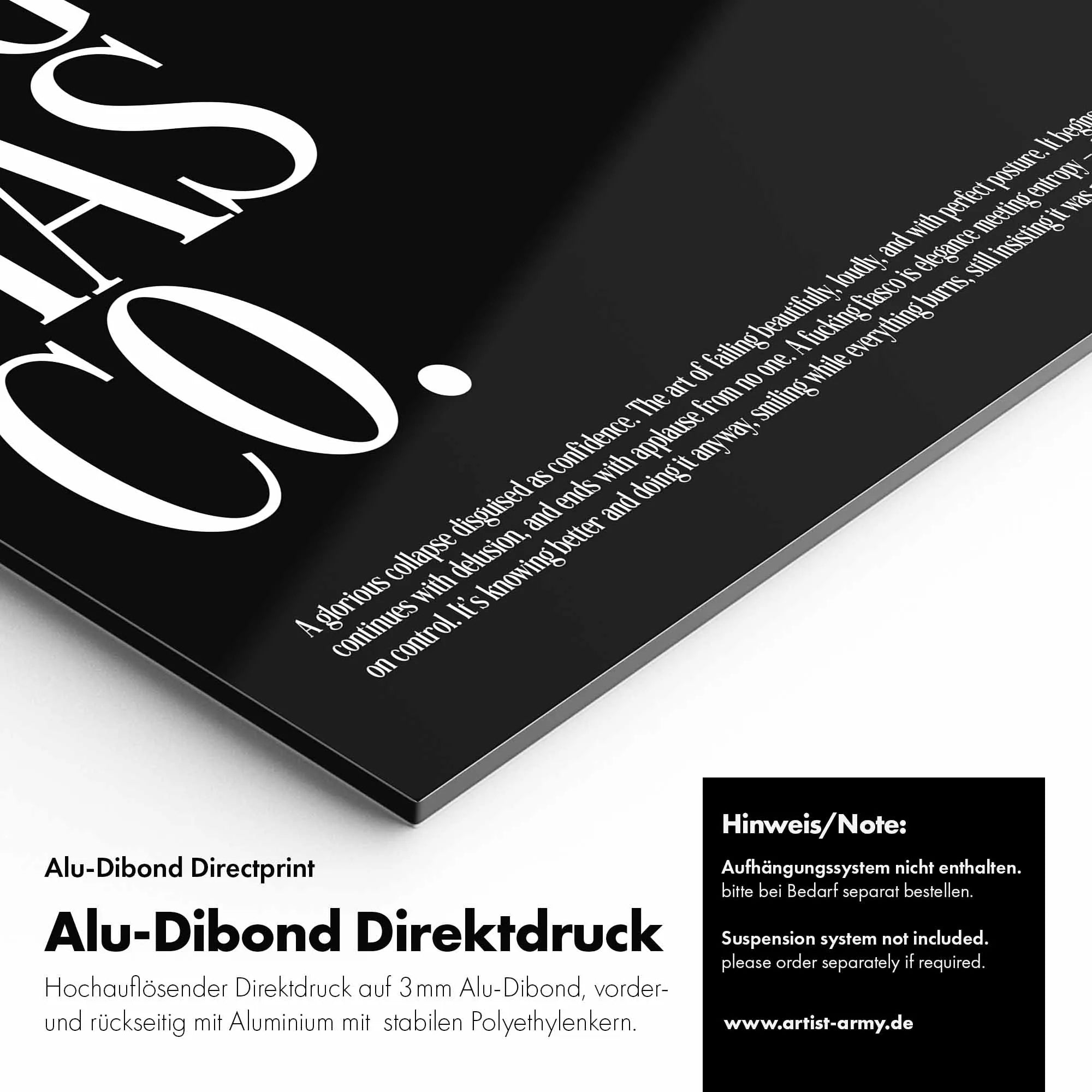 Artist Army A Fiasco Alu Dibond Detail