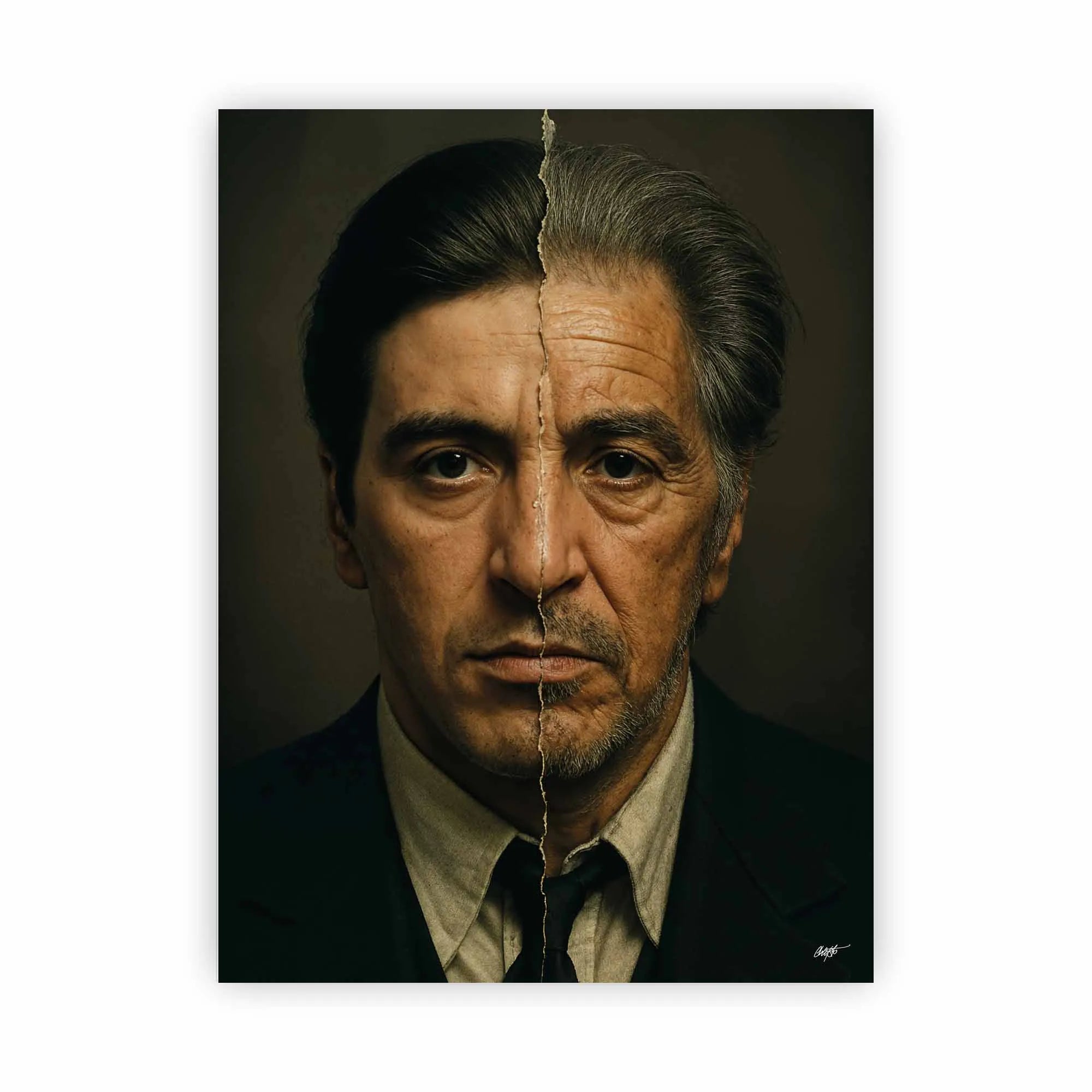 Artist Army Al Pacino Young And Old Alu Dibond 1