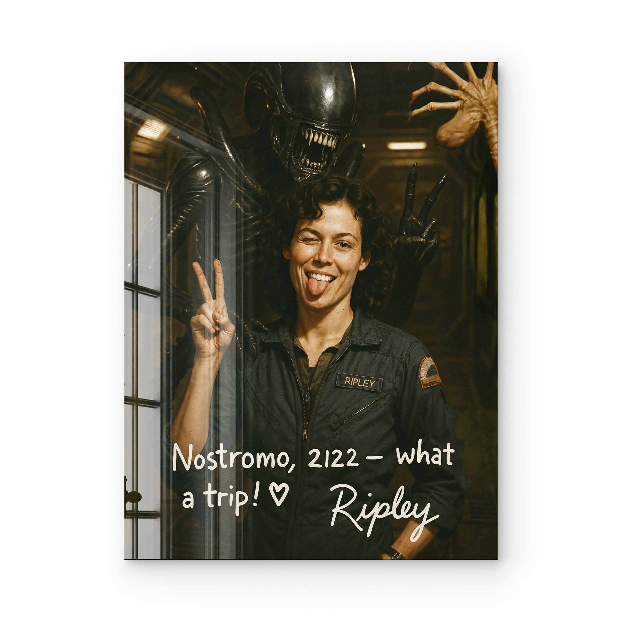 Artist Army Alien Nostromo What A Trip Acrylglasbild 1