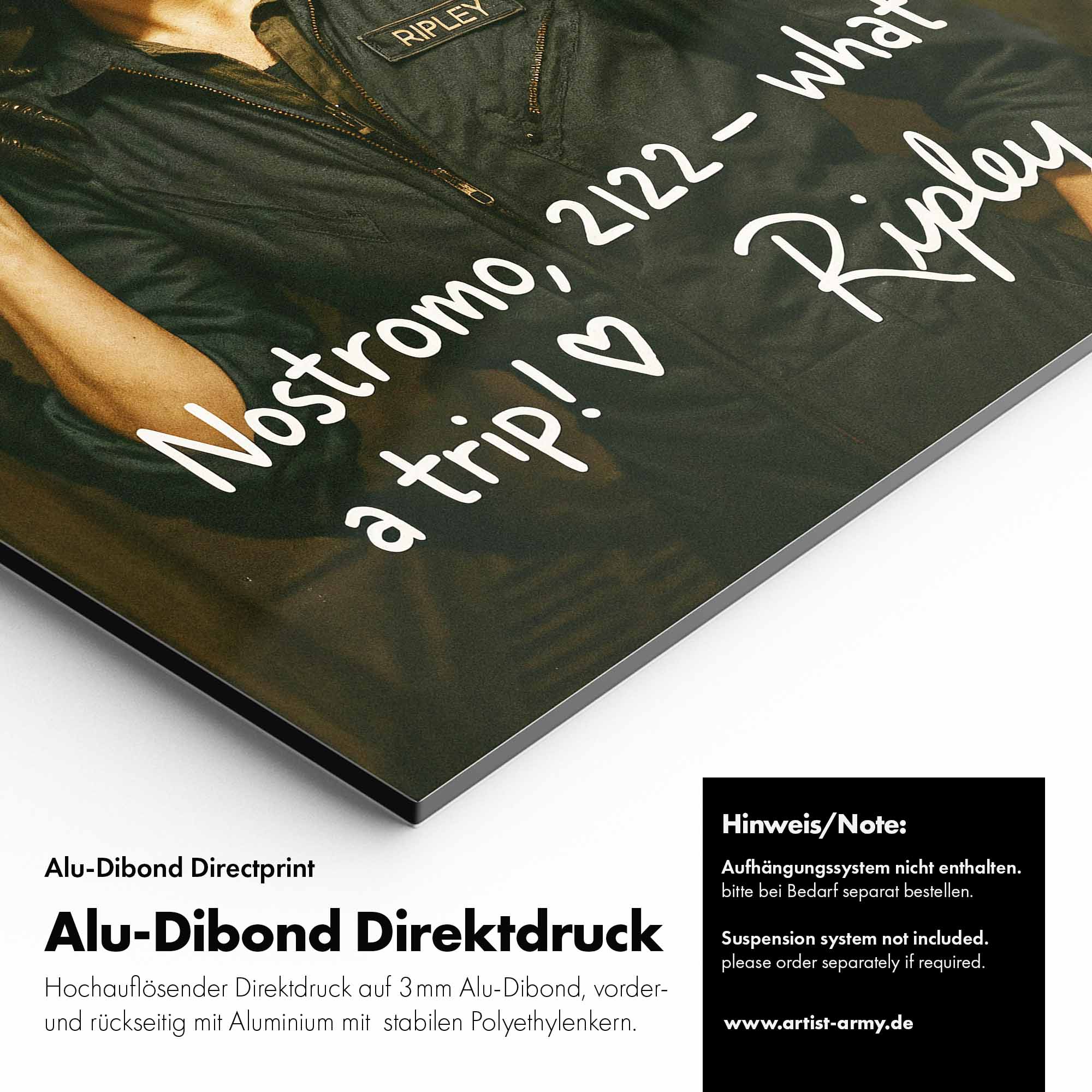 Artist Army Alien Nostromo What A Trip Alu Dibond Detail