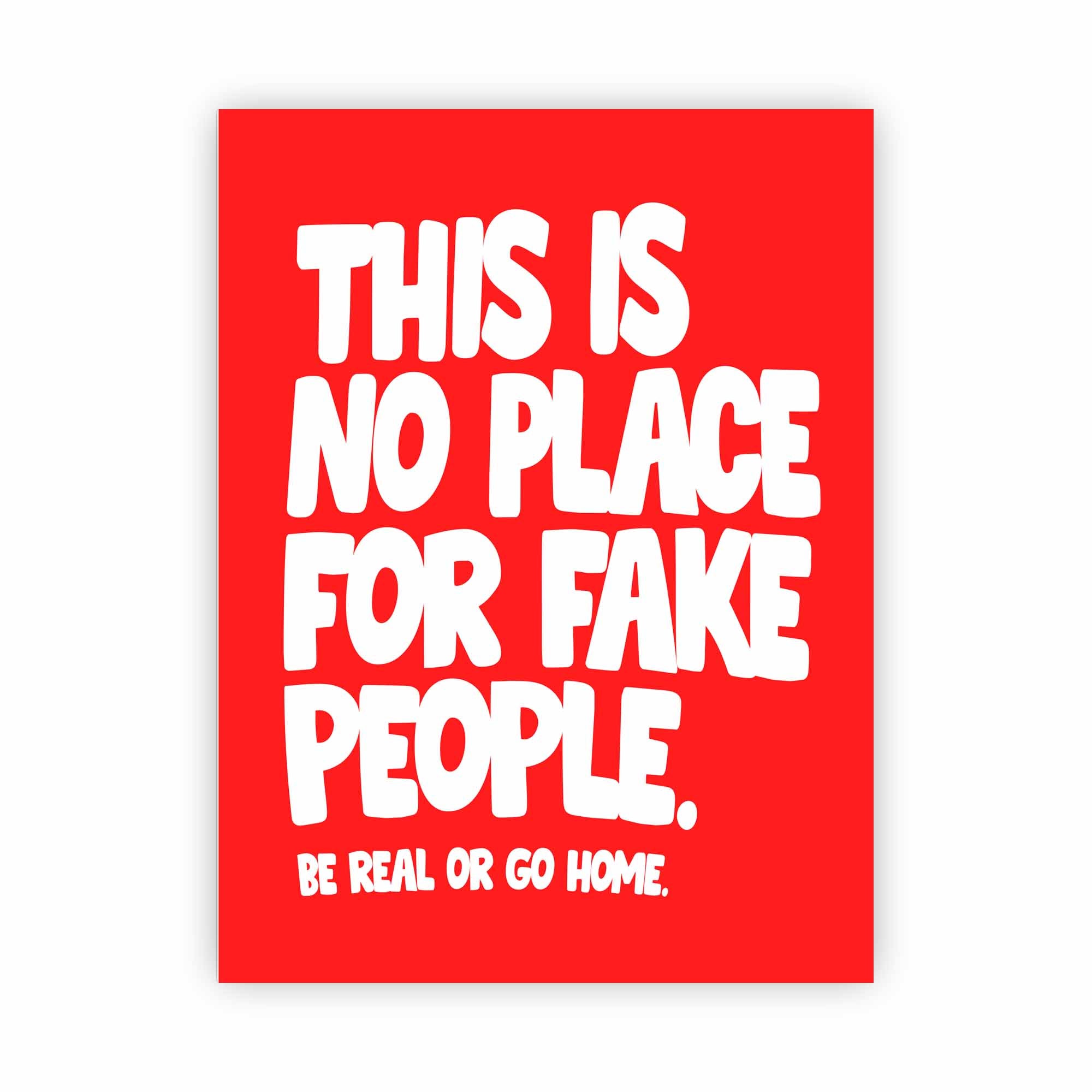 Artist Army Be Real Alu Dibond 1