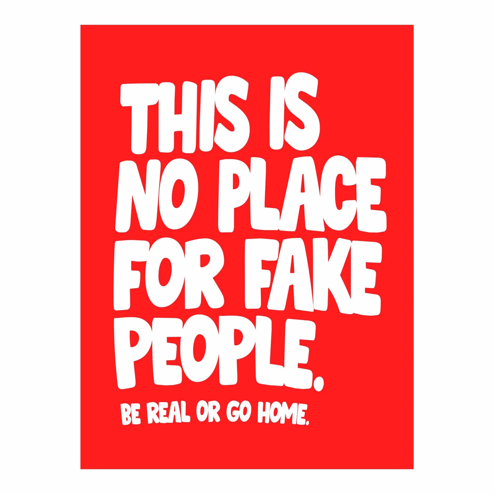 Artist Army Be Real Poster 1