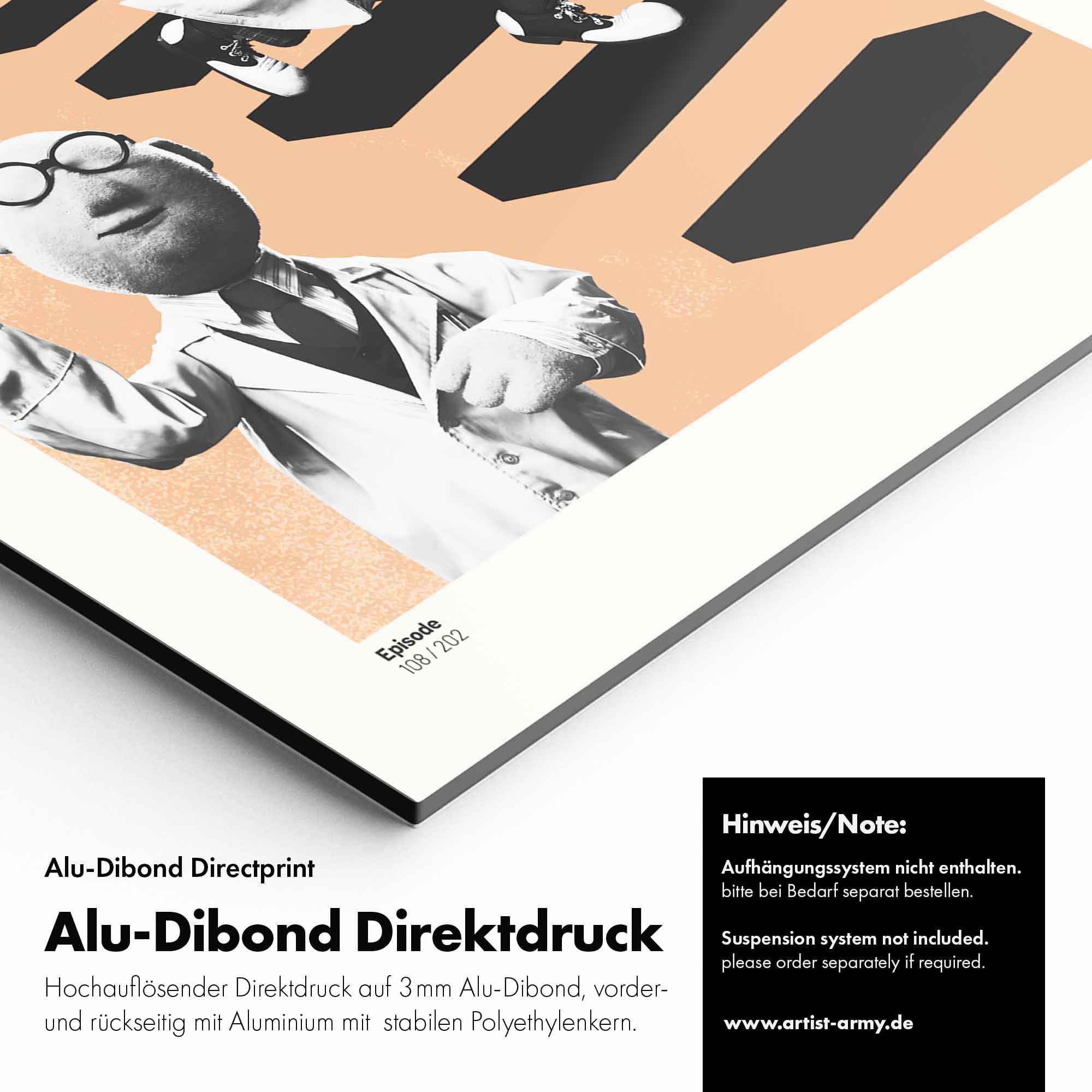 Artist Army Beaker And Bunsen Alu Dibond Detail