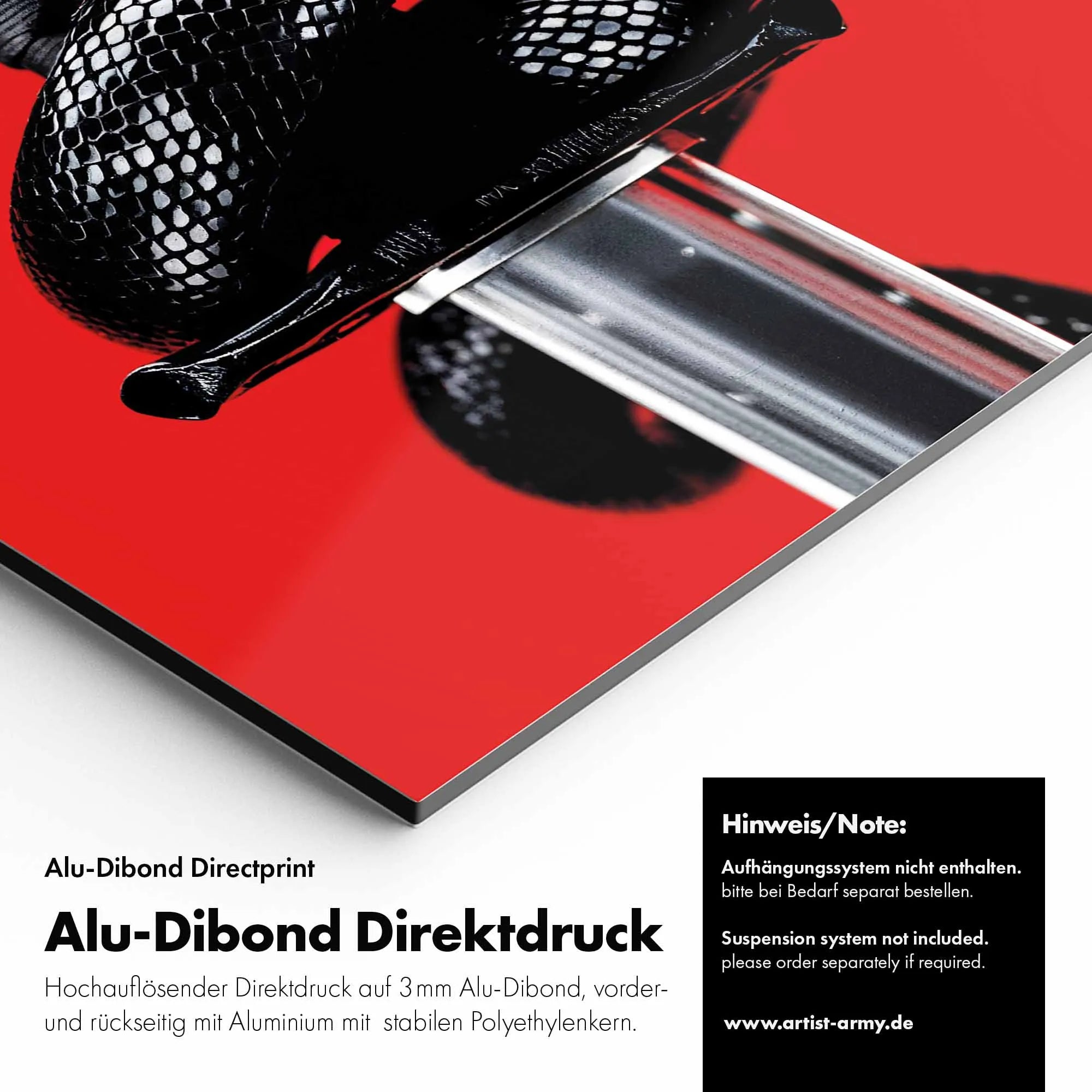 Artist Army Black Venom Alu Dibond Detail