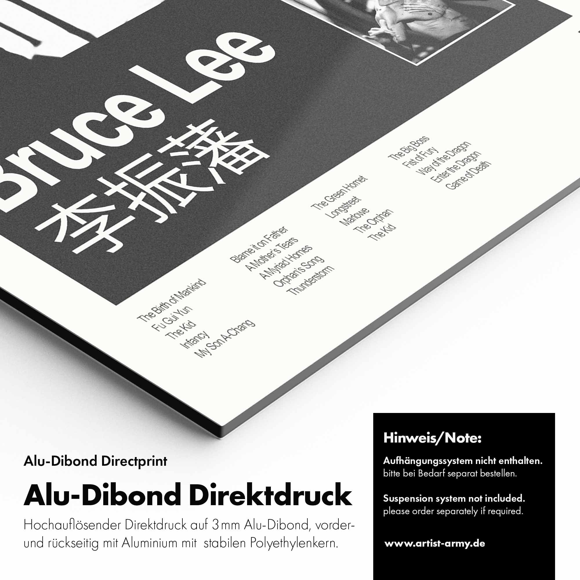 Artist Army Bruce Lee Alu Dibond Detail
