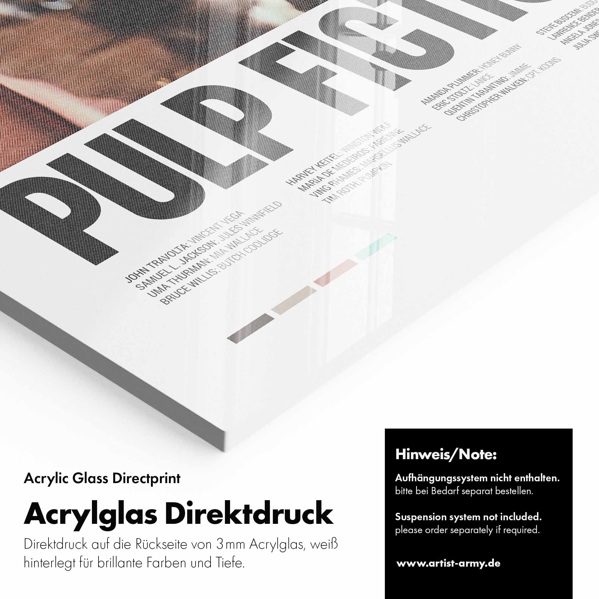 Artist Army Butch Pulp Fiction Acrylglasbild Detail