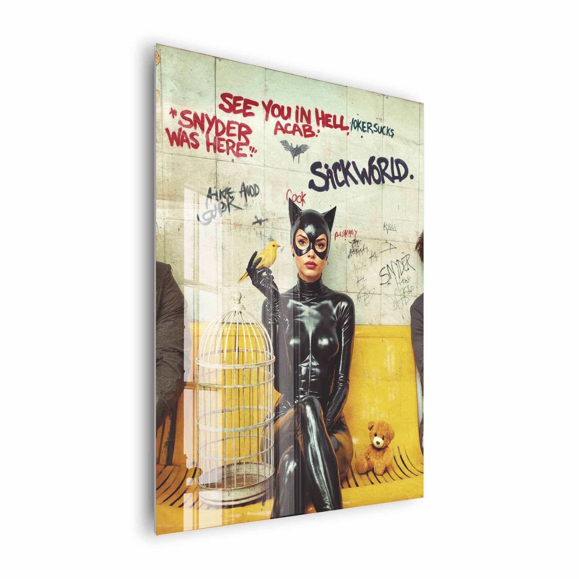 Artist Army Cat Woman Fast Food Acrylglasbild 2