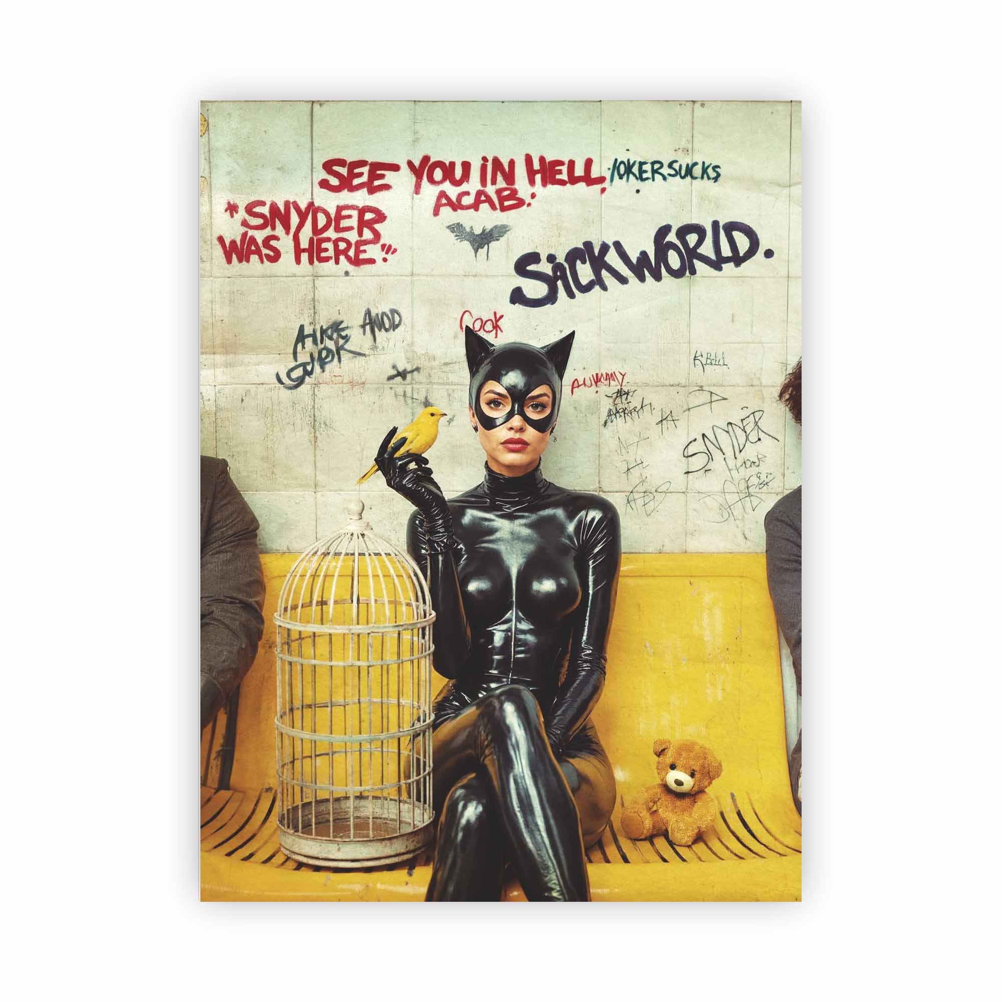 Artist Army Cat Woman Fast Food Alu Dibond 1