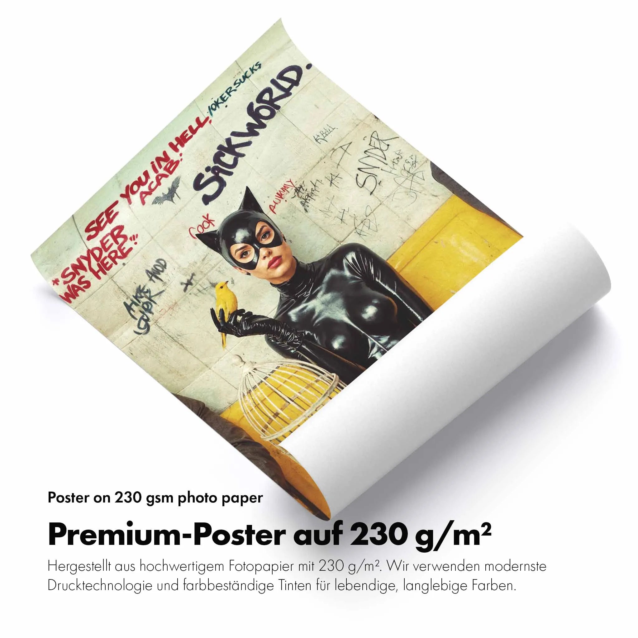 Artist Army Cat Woman Fast Food Poster 4