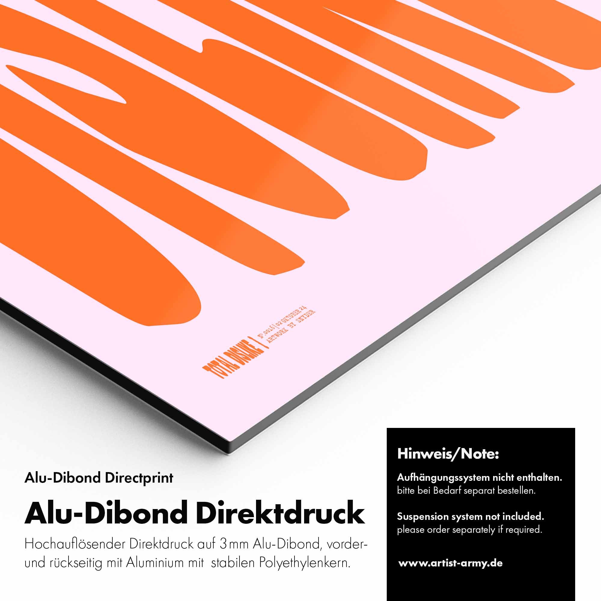 Artist Army Dislike Alu Dibond Detail