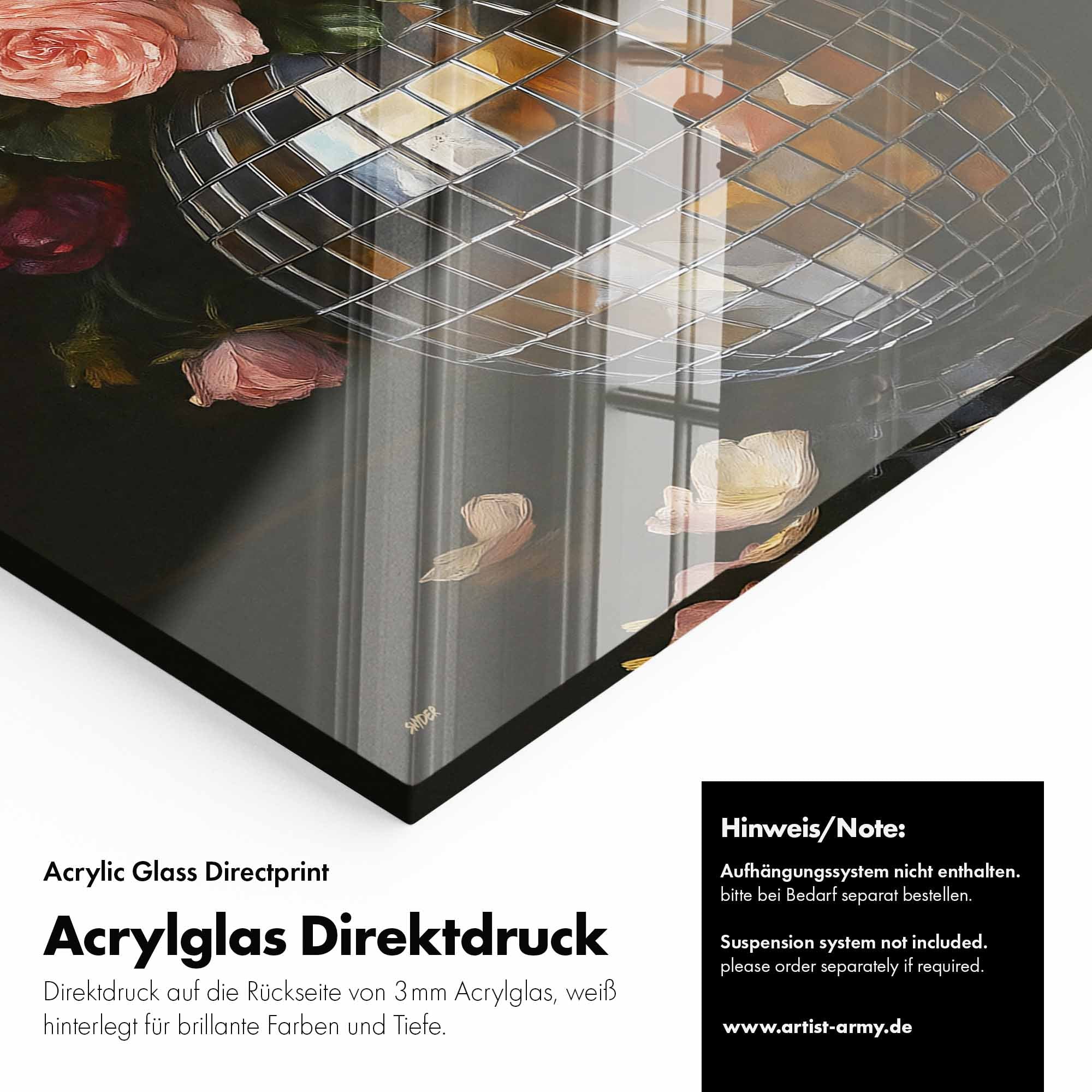 Artist Army Floral Funk Acrylglasbild Detail