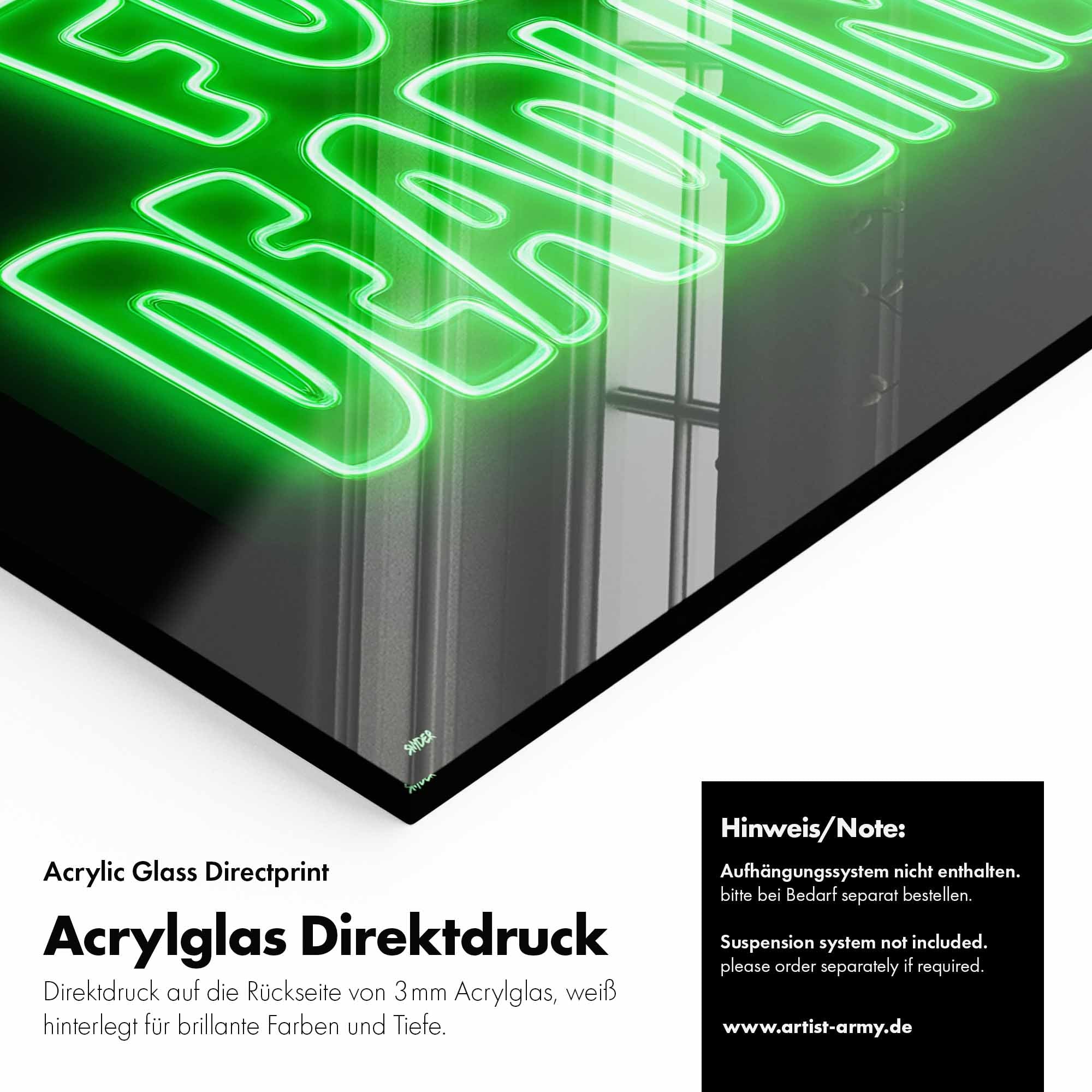 Artist Army Fuck Clients Fuck Deadlines Acrylglasbild Detail