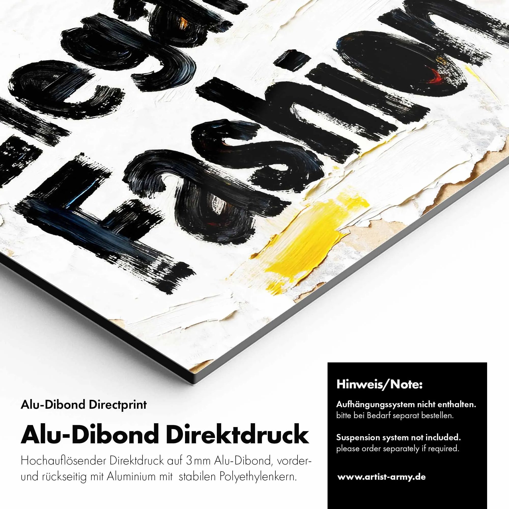 Artist Army Glamour And Drugs Alu Dibond Detail