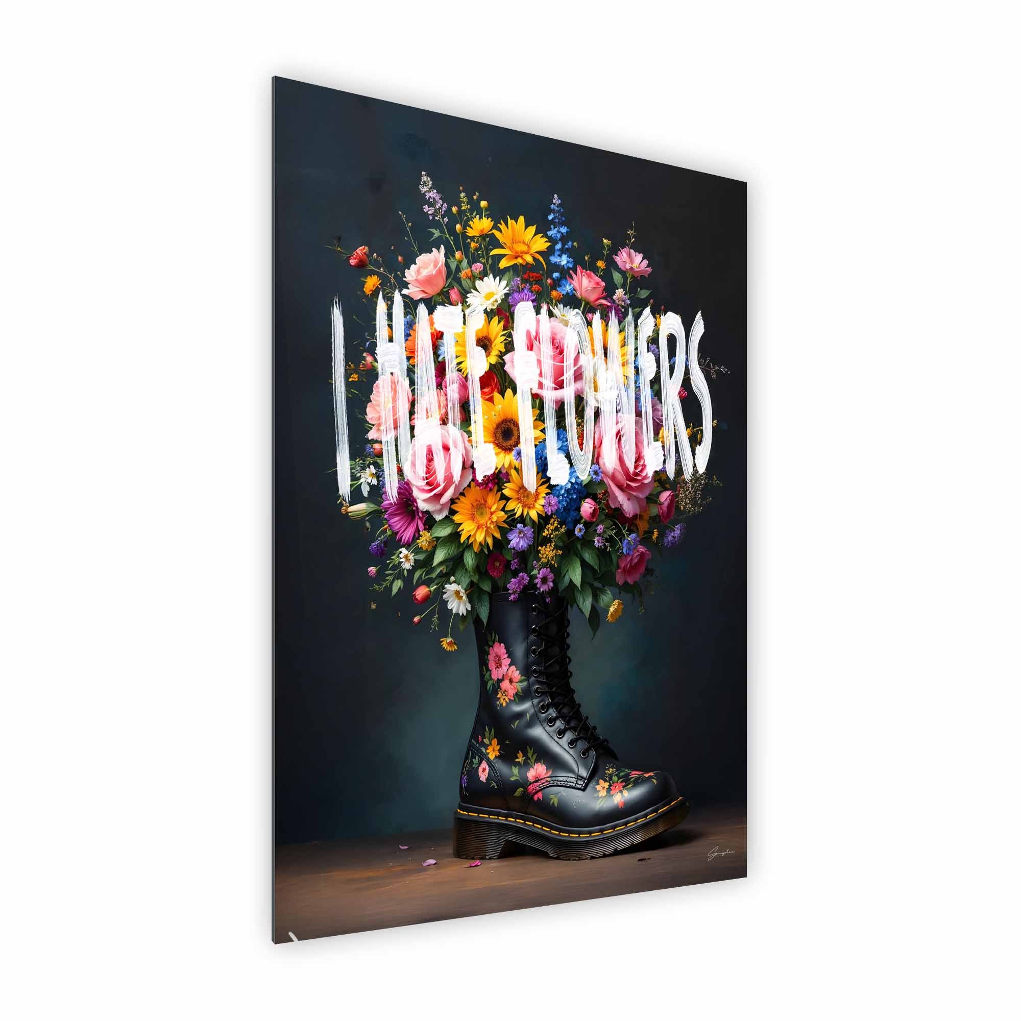 Artist Army I Hate Flowers Alu Dibond 2