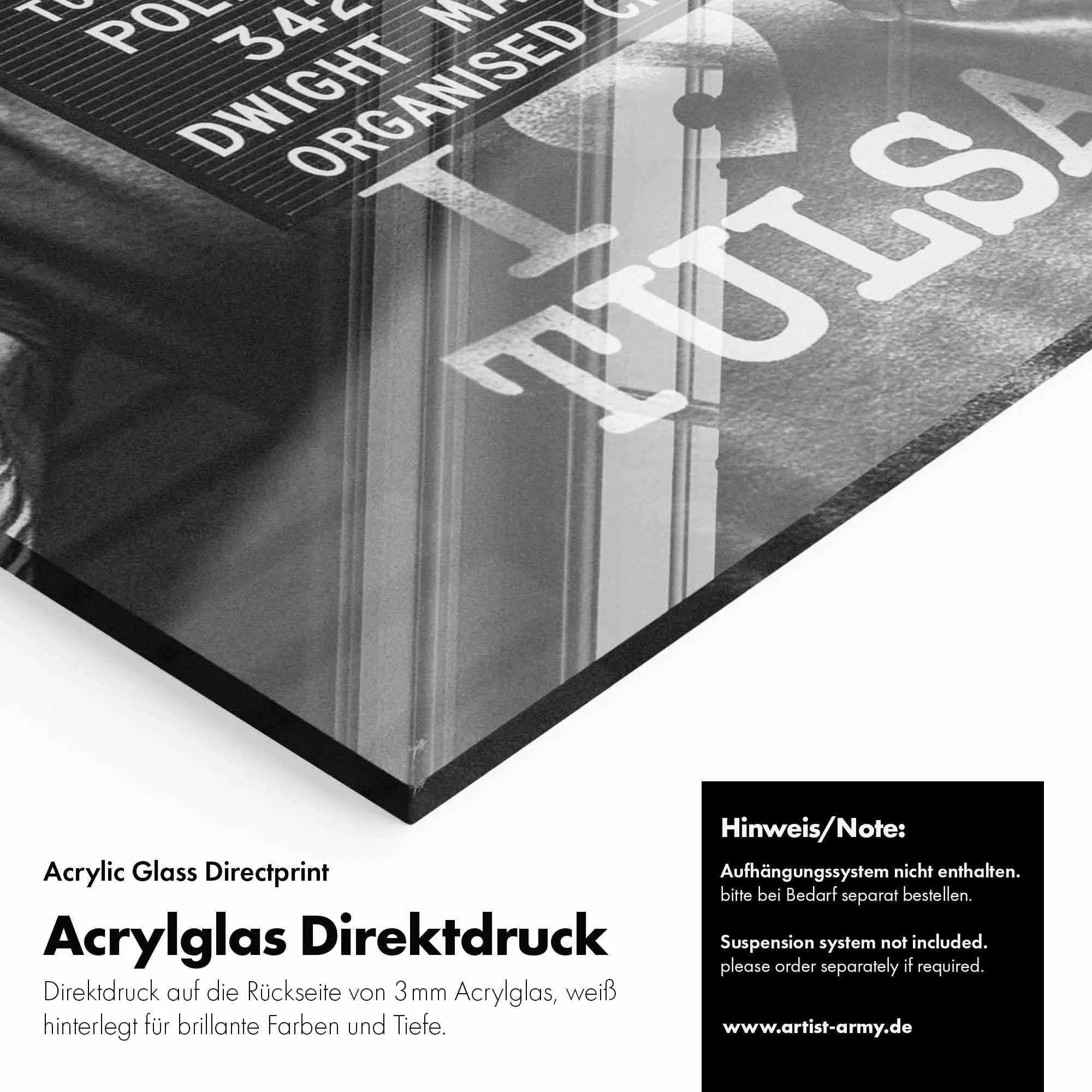 Artist Army I Love Tulsa Acrylglasbild Detail