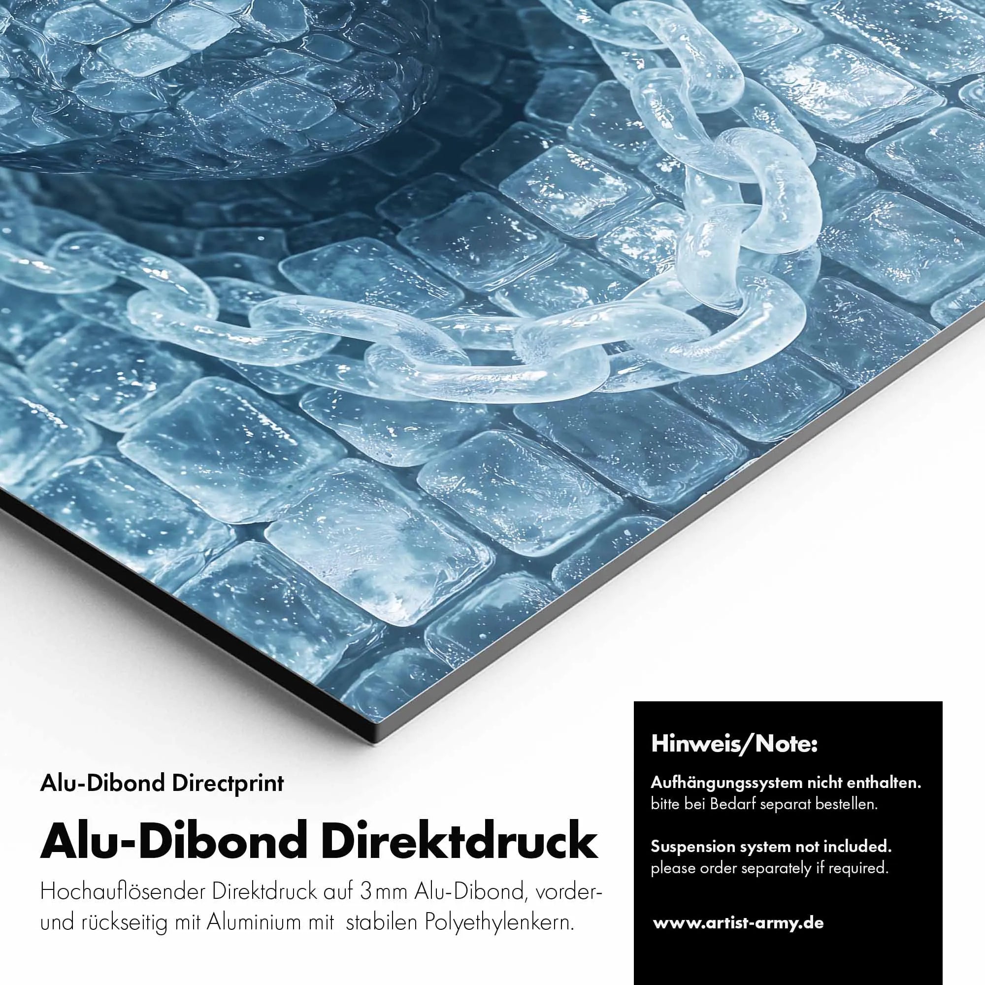 Artist Army Ice Cube Alu Dibond Detail