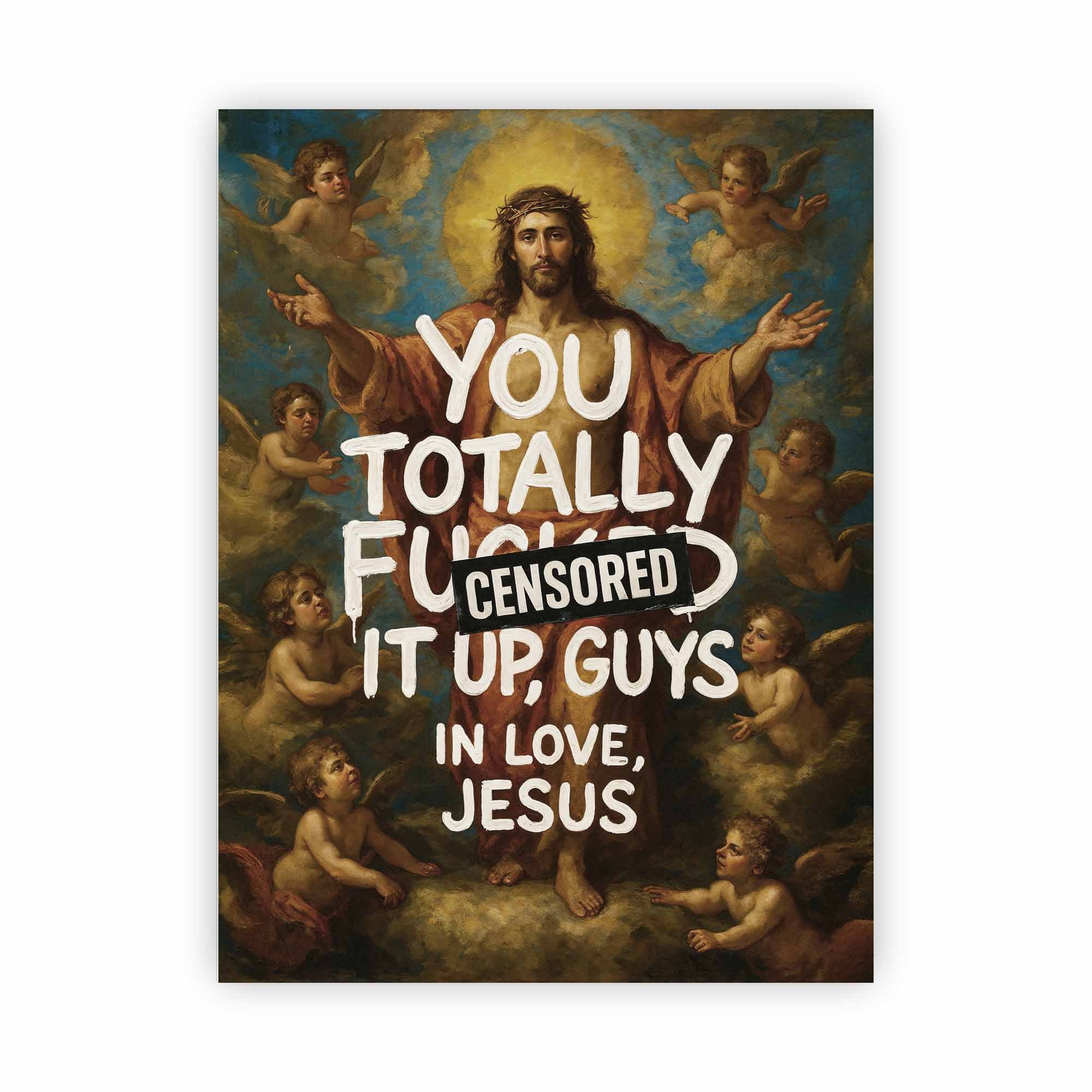 Artist Army Jesus Says Alu Dibond 1