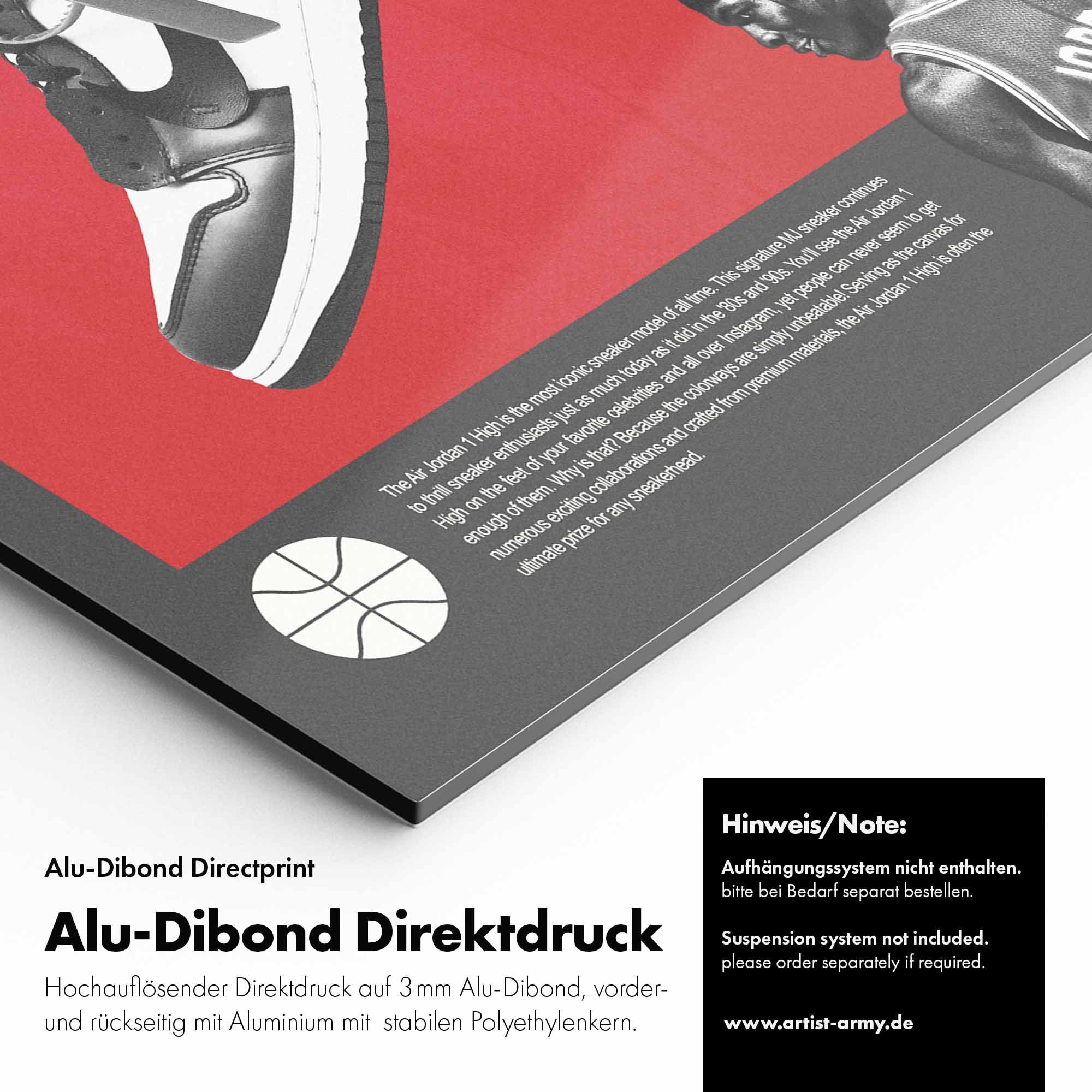 Artist Army Jordan One Alu Dibond Detail