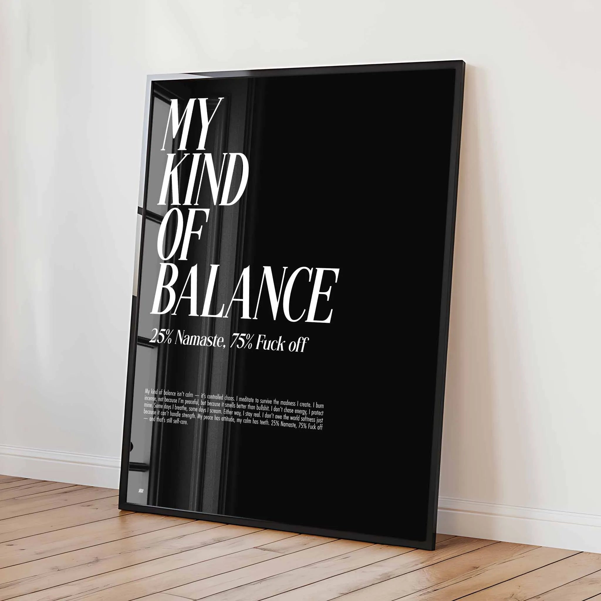 Artist Army Kind Of Balance Poster 2
