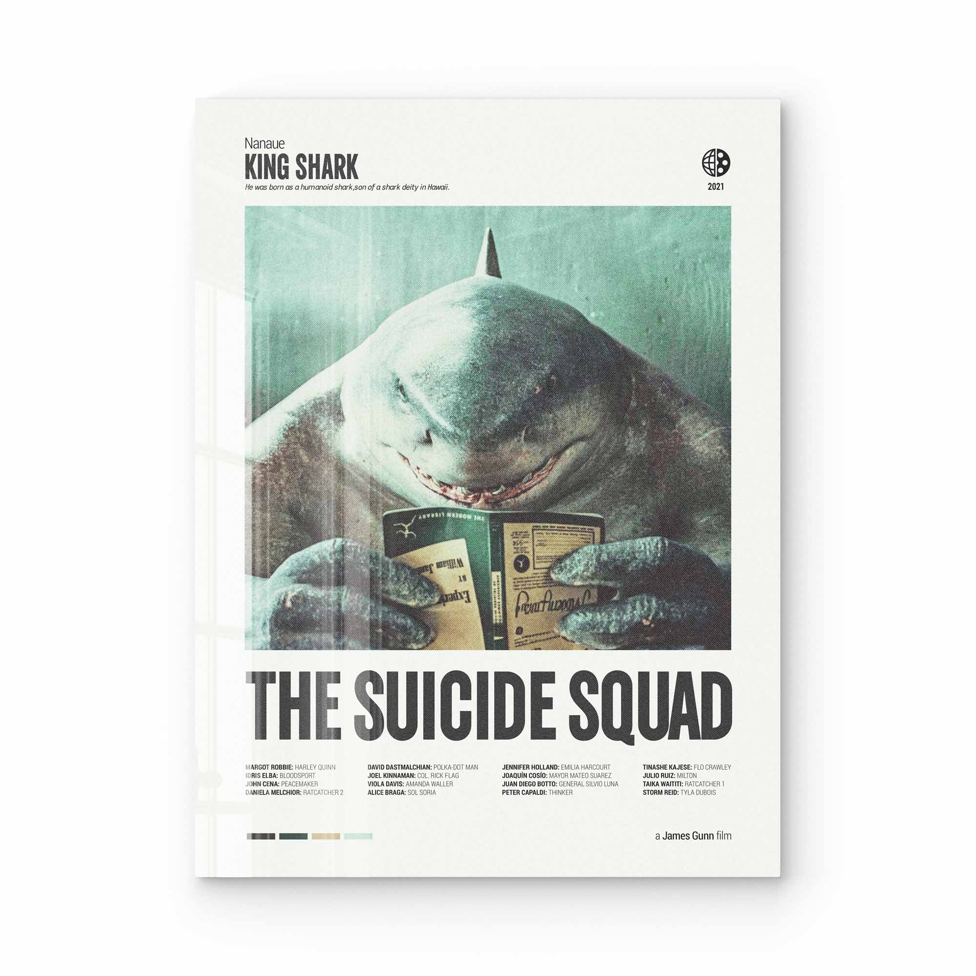 Artist Army King Shark The Sucide Squad Acrylglasbild 1