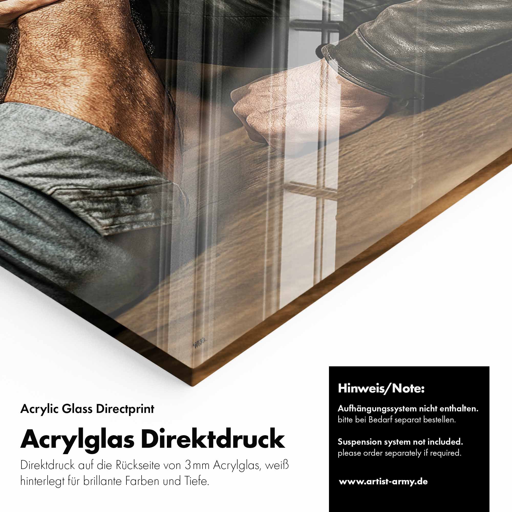 Artist Army Knuckle Heroes Reloaded Acrylglasbild Detail