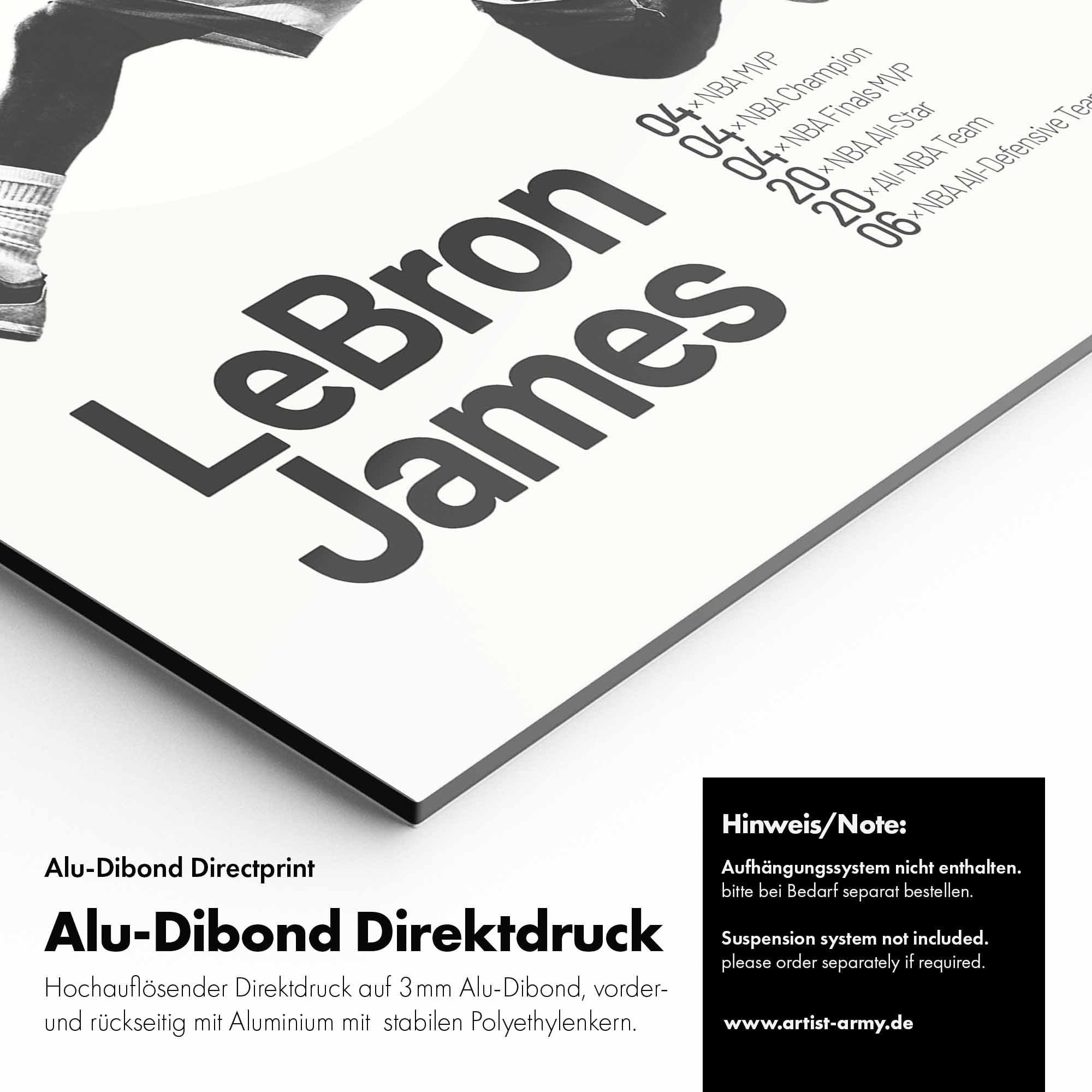Artist Army Lebron James Alu Dibond Detail
