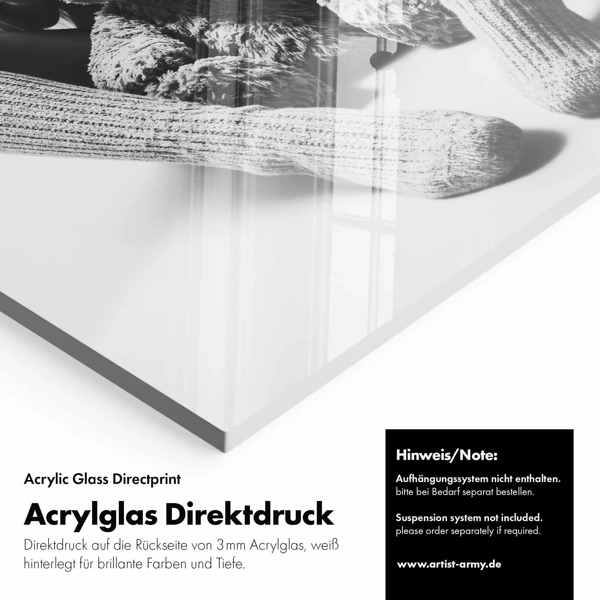 Artist Army Little Bear Acrylglasbild Detail