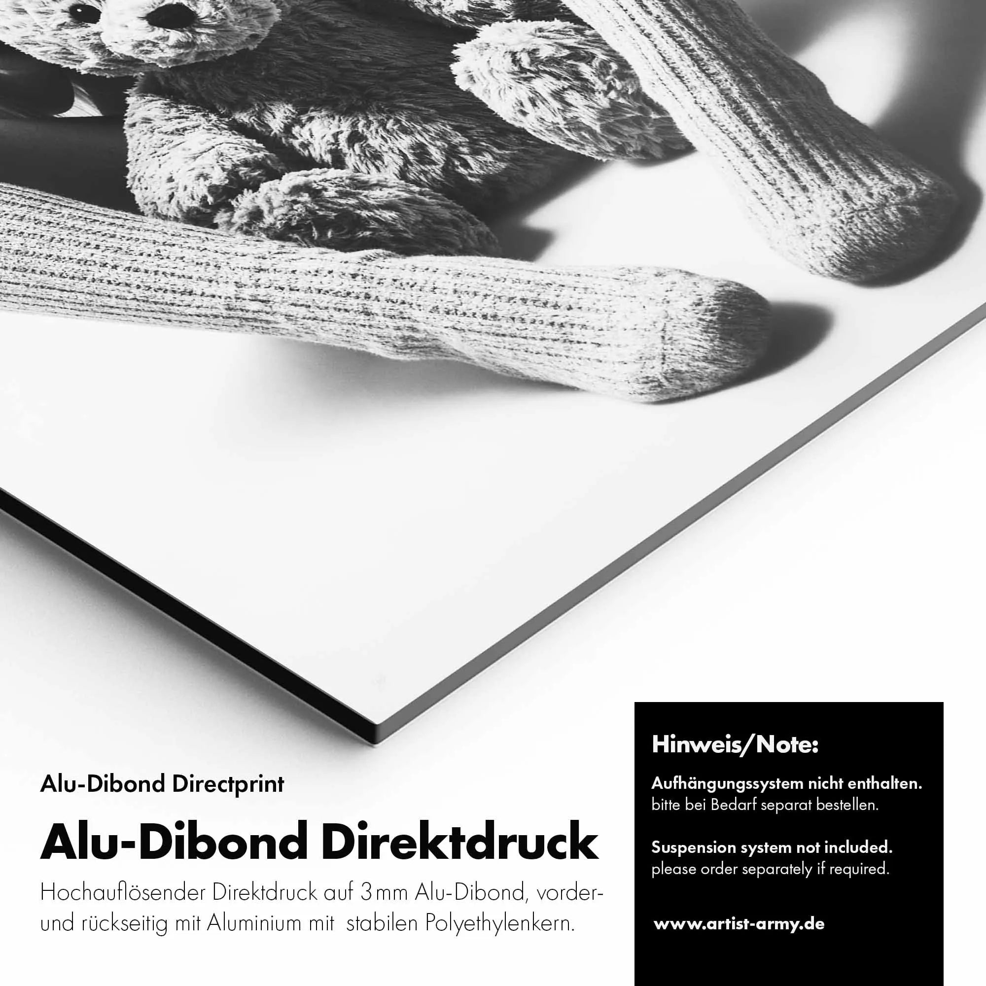 Artist Army Little Bear Alu Dibond Detail