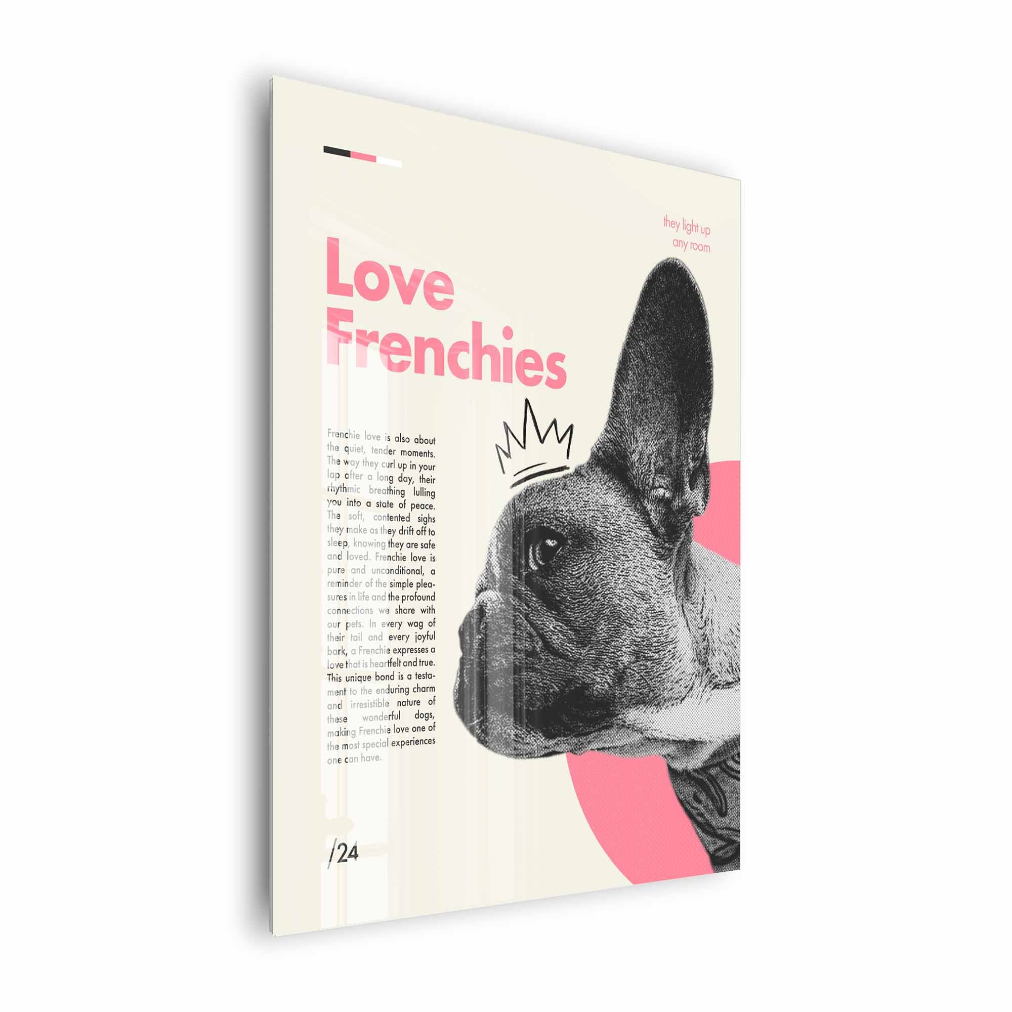 Artist Army Love Frenchies Acrylglasbild 2