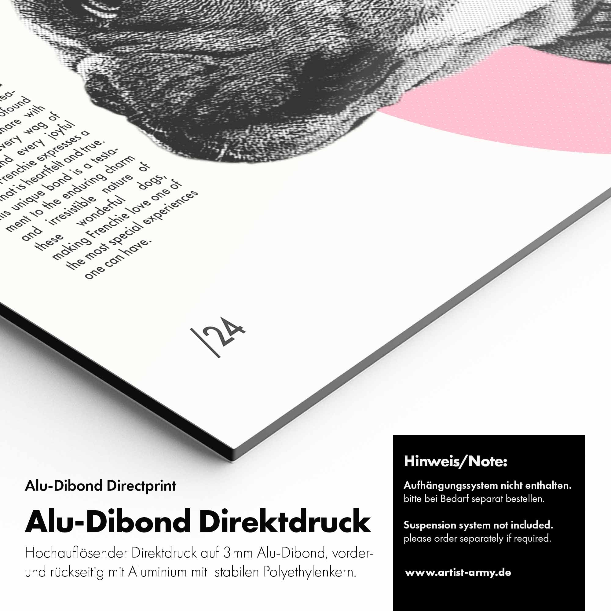 Artist Army Love Frenchies Alu Dibond Detail