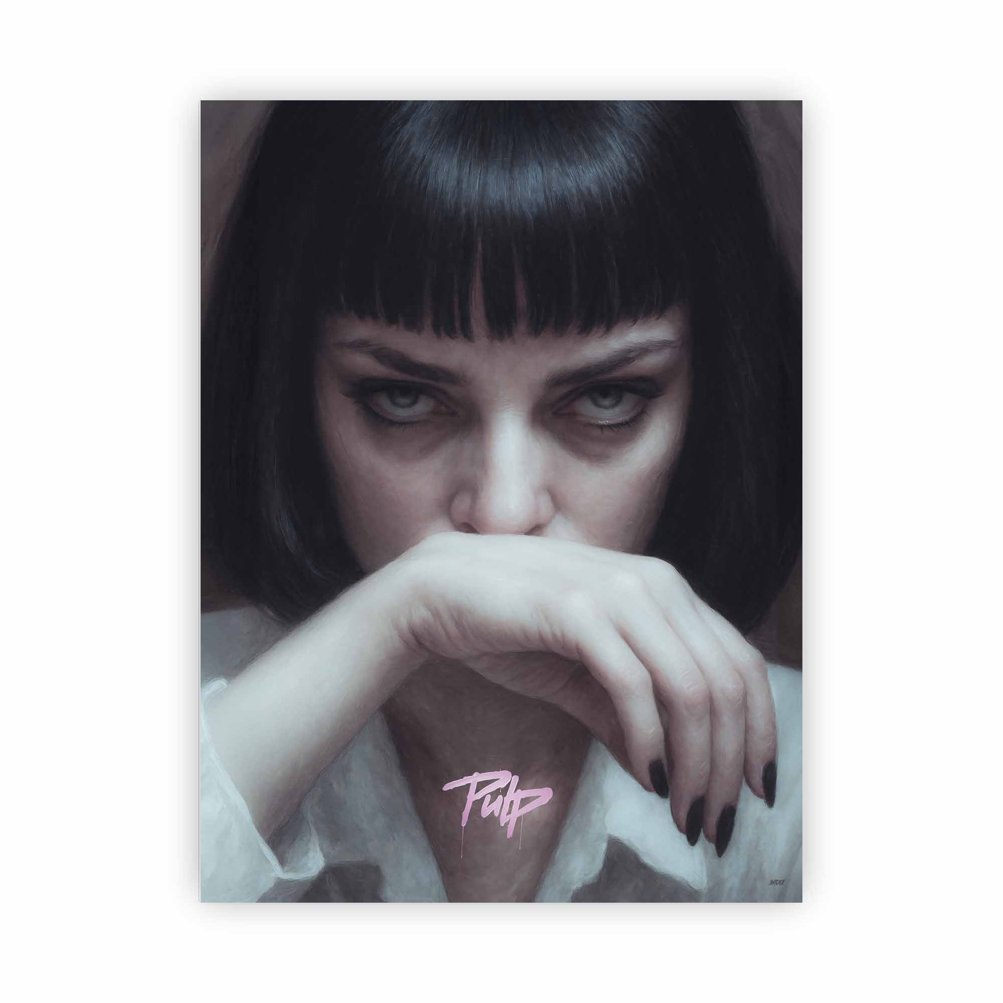 Artist Army Mia Pulp Fiction Alu Dibond 1