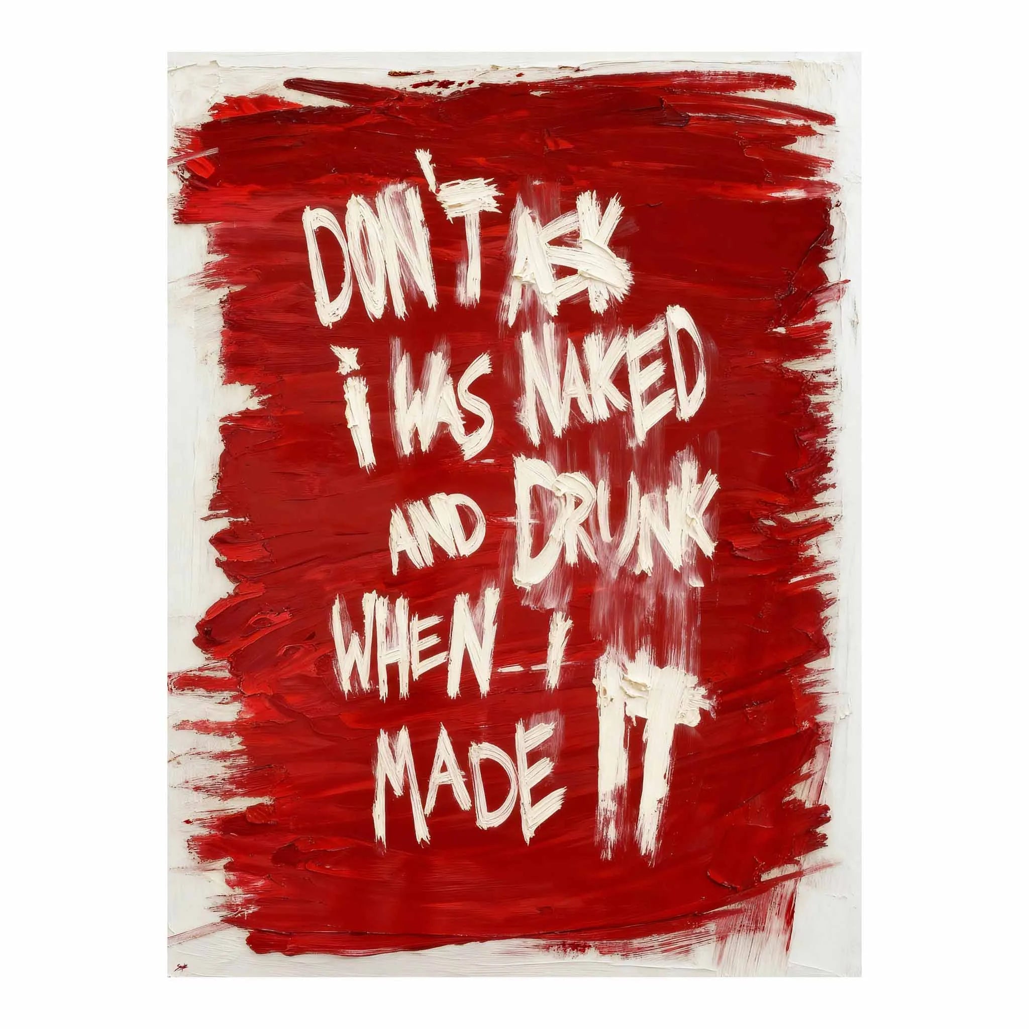 Artist Army Naked And Drunk Poster 1