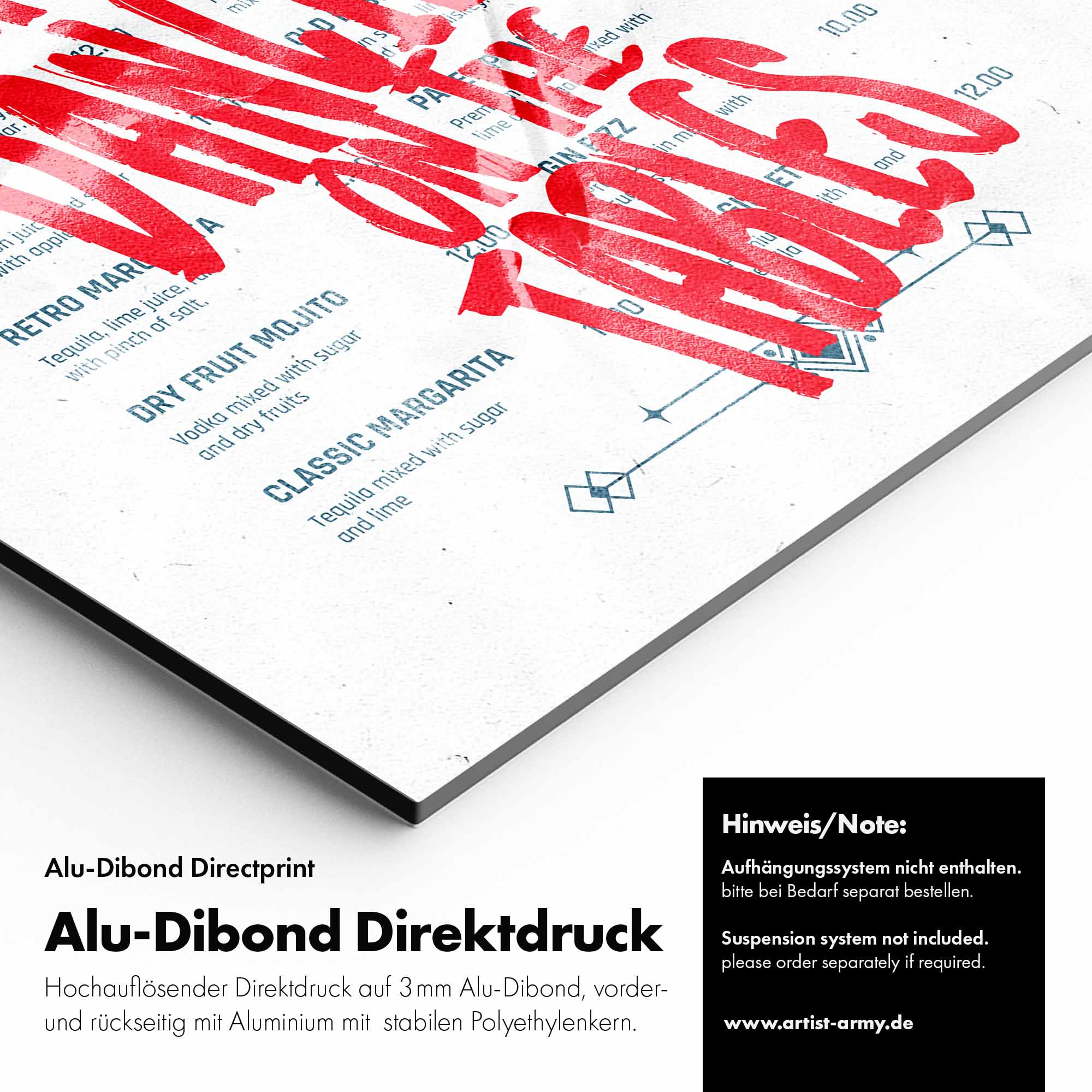 Artist Army Naked Dancing Alu Dibond Detail