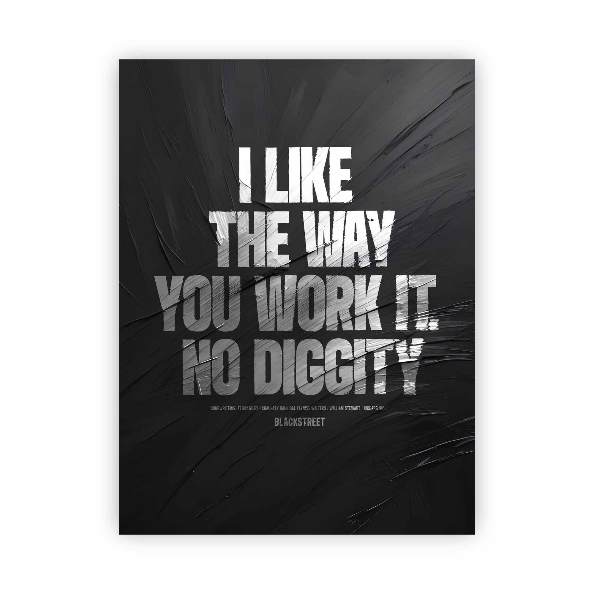 Artist Army No Diggity Alu Dibond 1