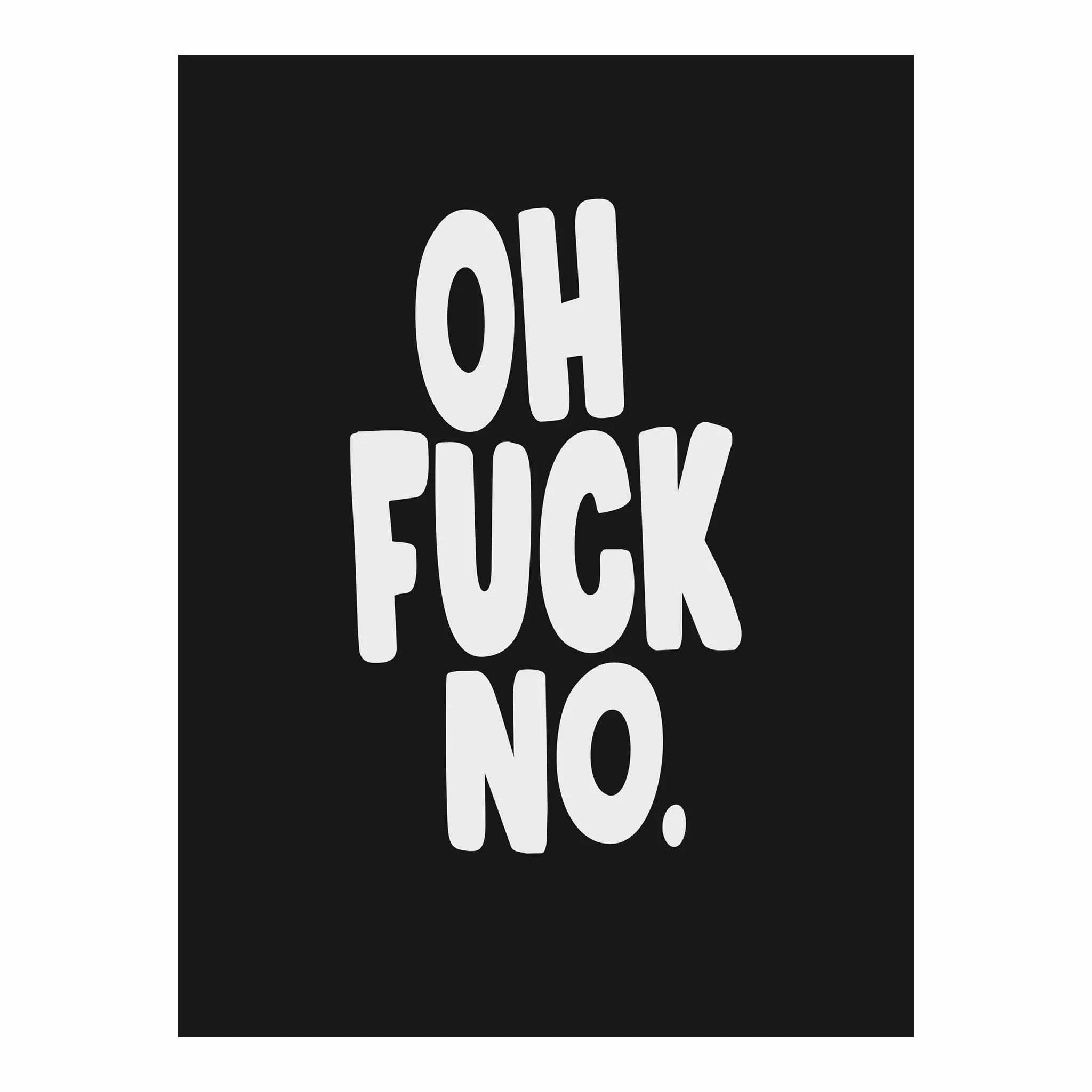 Artist Army Oh Fuck No Poster 1