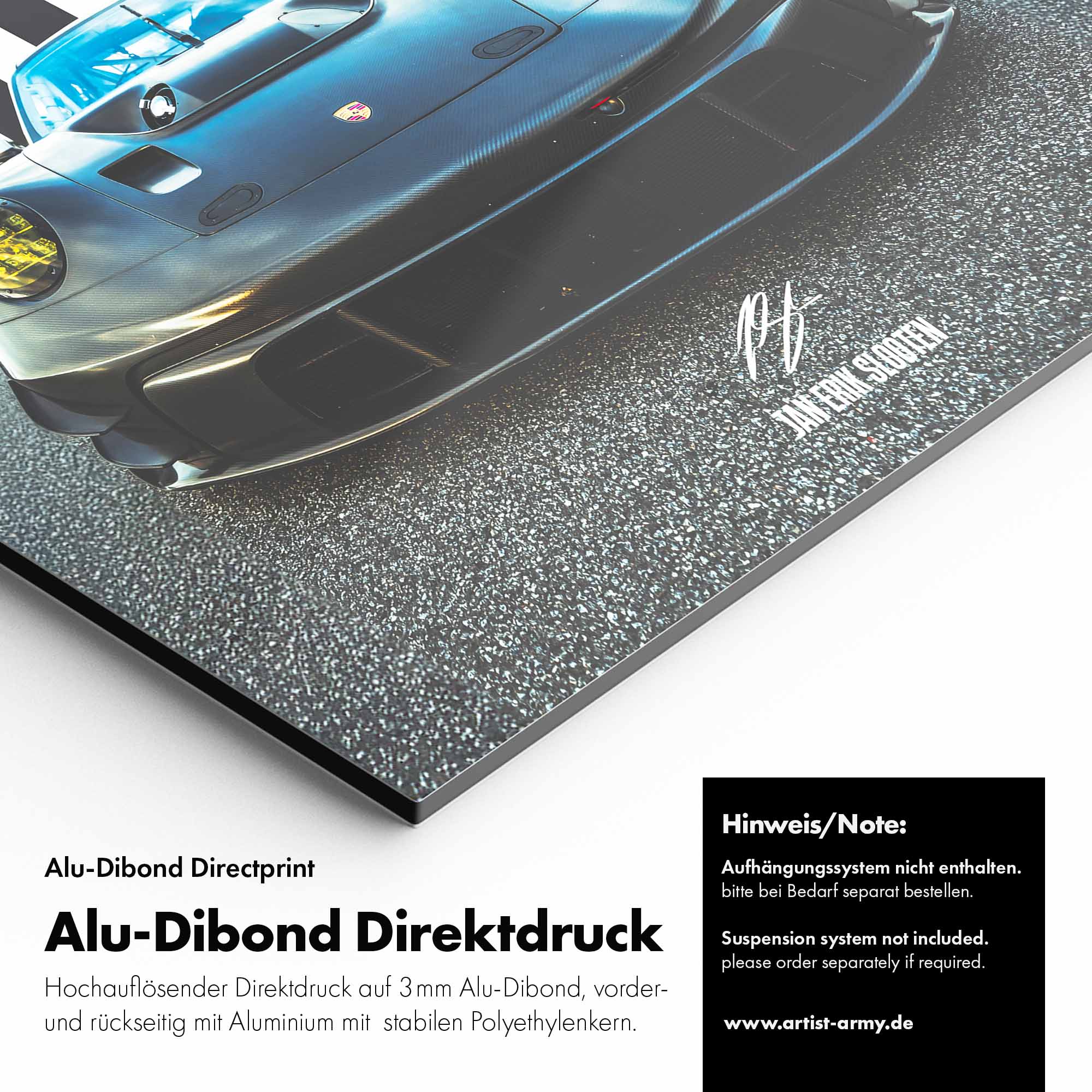 Artist Army Porsche Gt3r Alu Dibond Detail