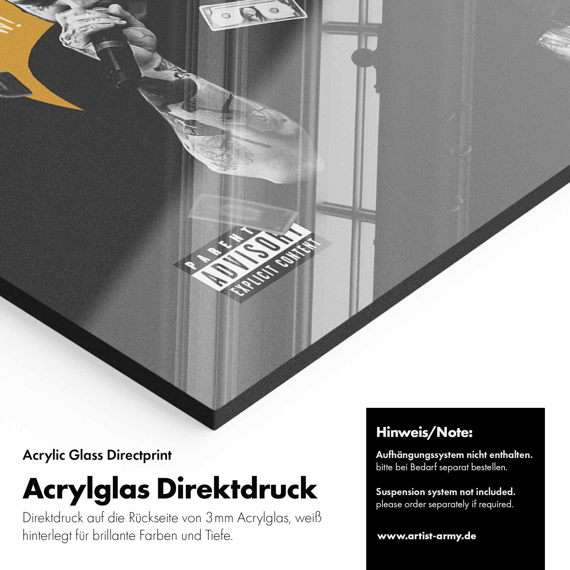 Artist Army Post Malone Acrylglasbild Detail