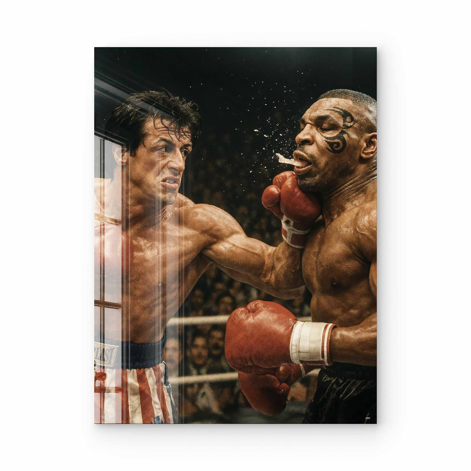 Artist Army Rocky Vs Iron Mike Reloaded Acrylglasbild 1