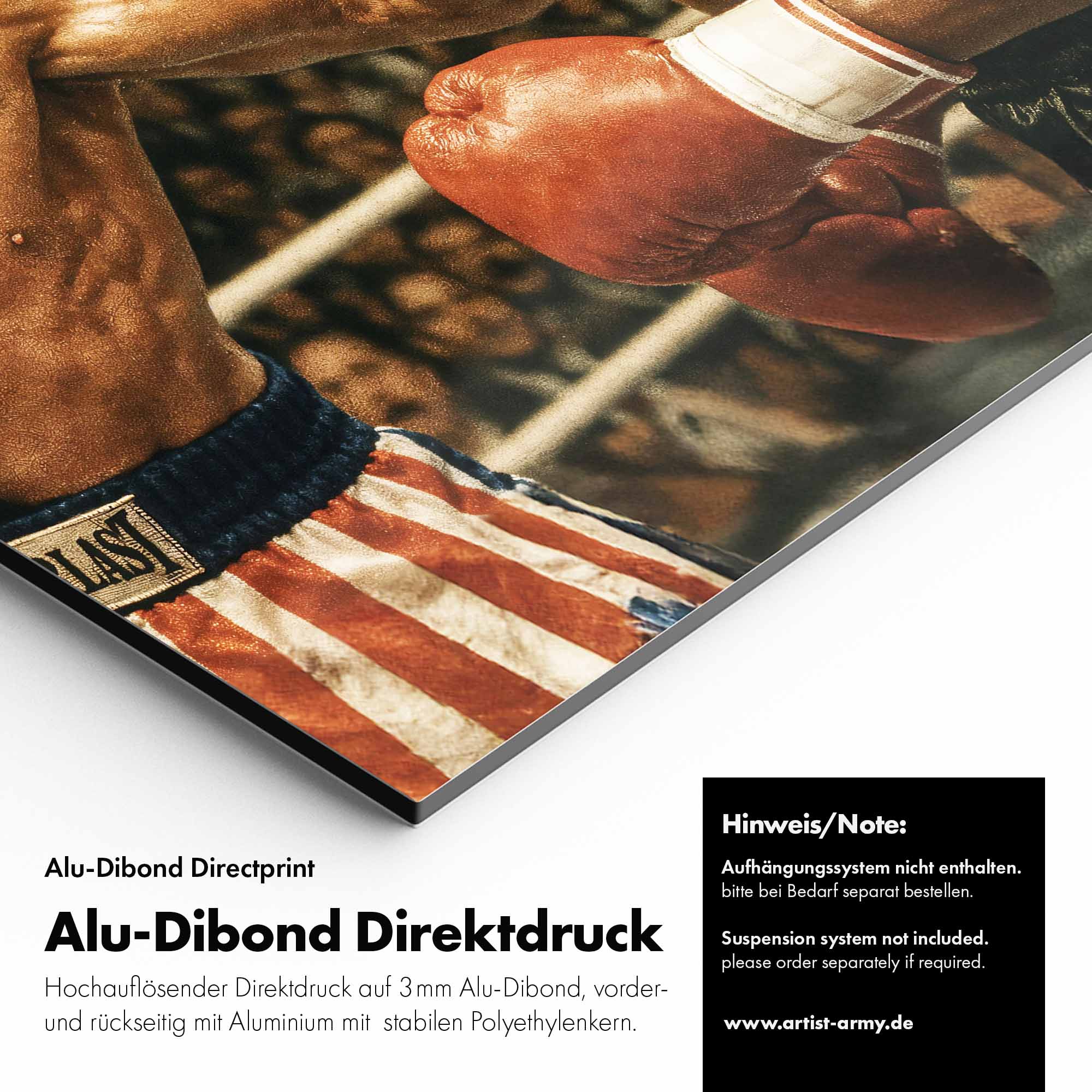 Artist Army Rocky Vs Iron Mike Reloaded Alu Dibond Detail