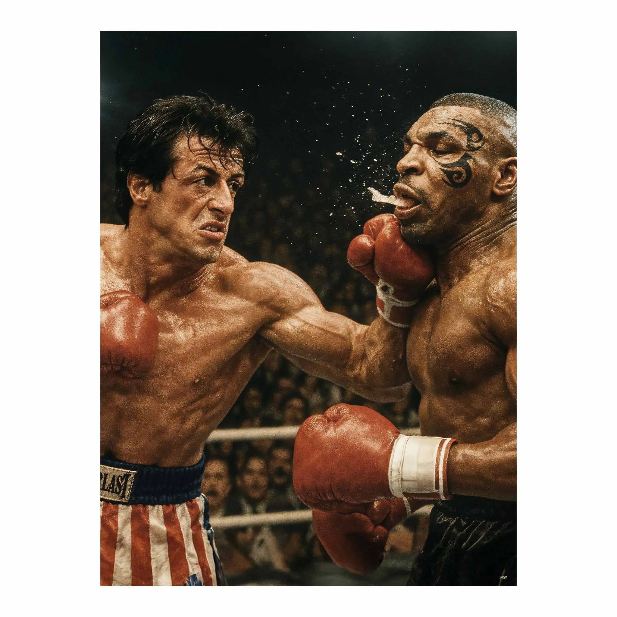 Artist Army Rocky Vs Iron Mike Reloaded Poster 1