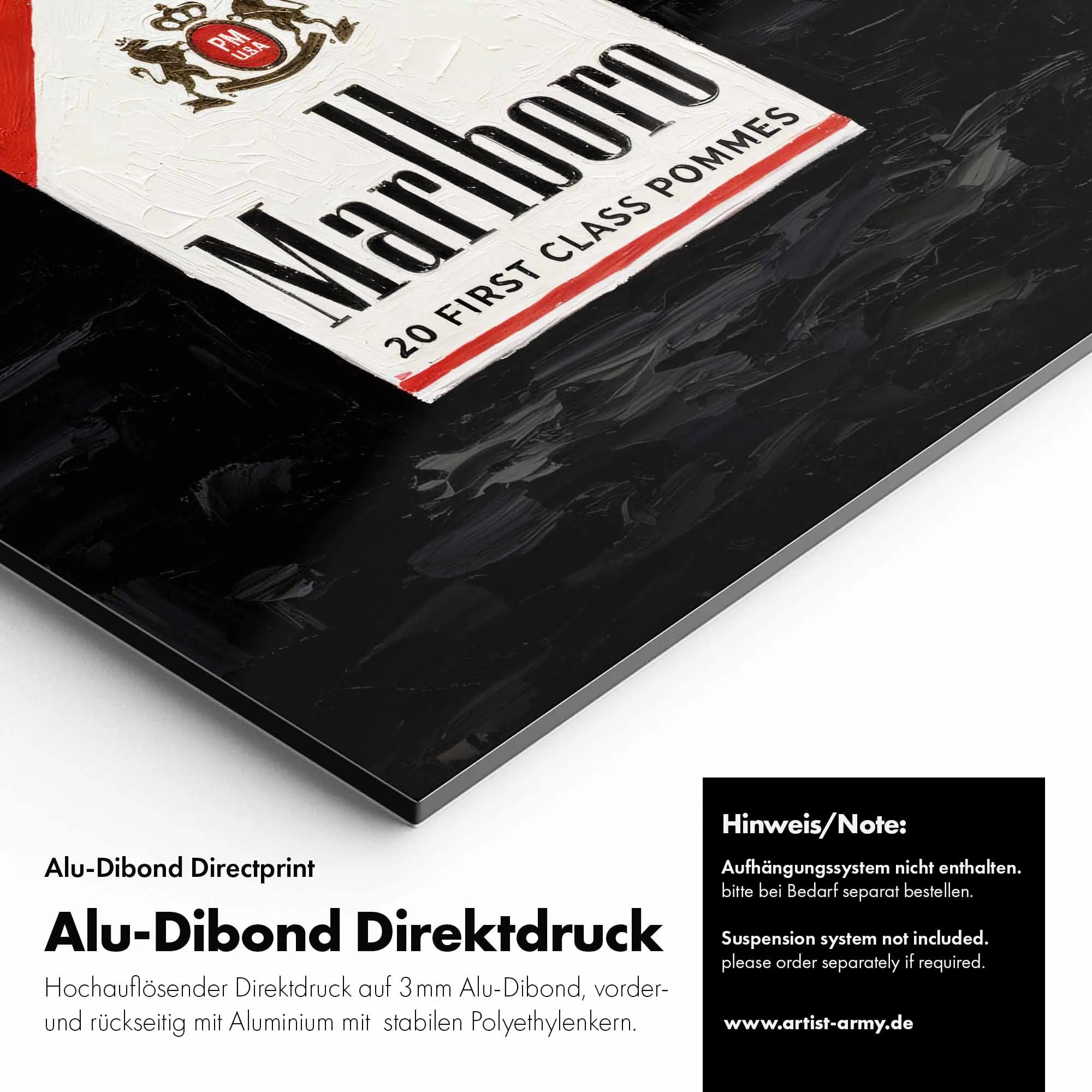 Artist Army Short Life Box Alu Dibond Detail