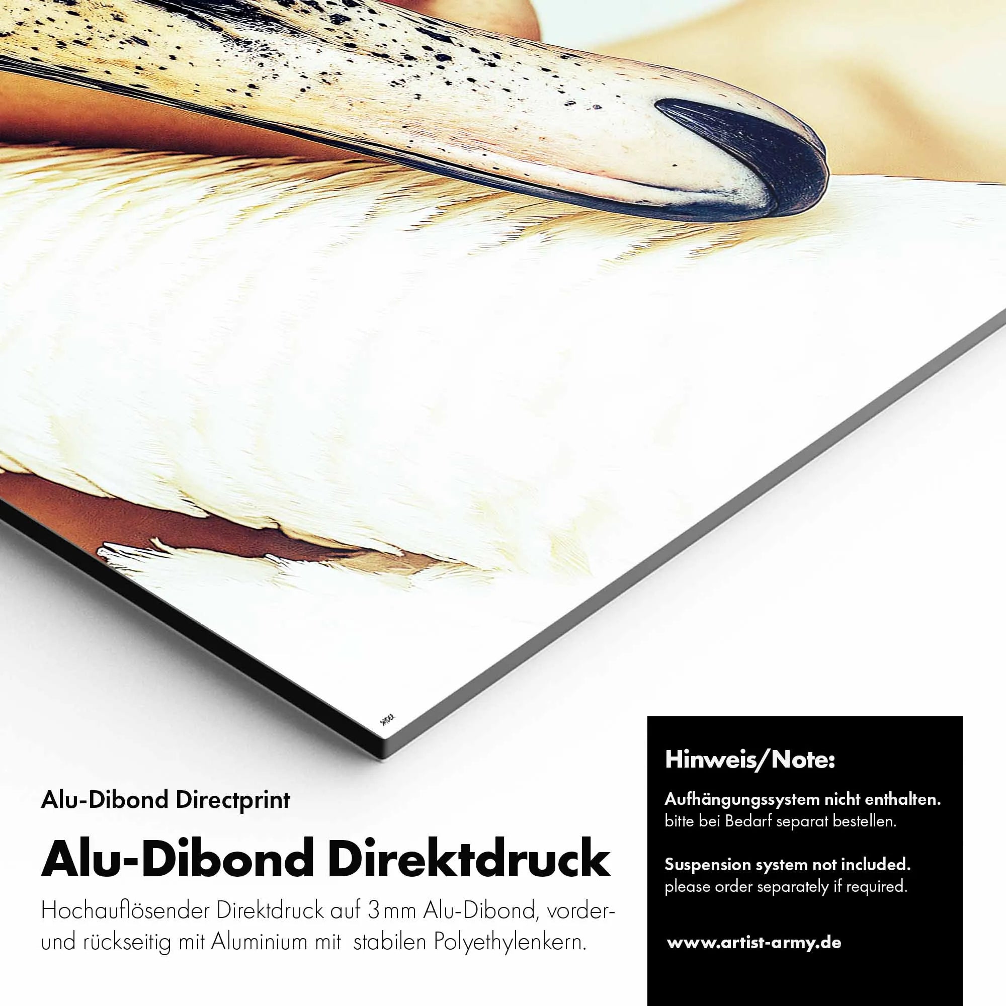 Artist Army Swan Skin Alu Dibond Detail